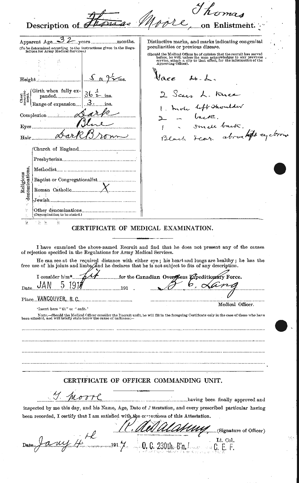 Personnel Records of the First World War - CEF 505609b
