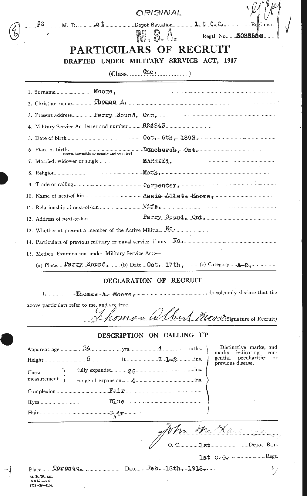 Personnel Records of the First World War - CEF 505636a