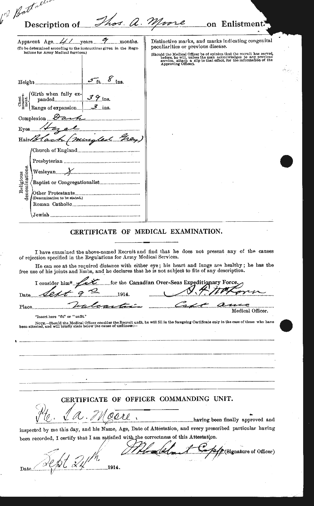 Personnel Records of the First World War - CEF 505640b