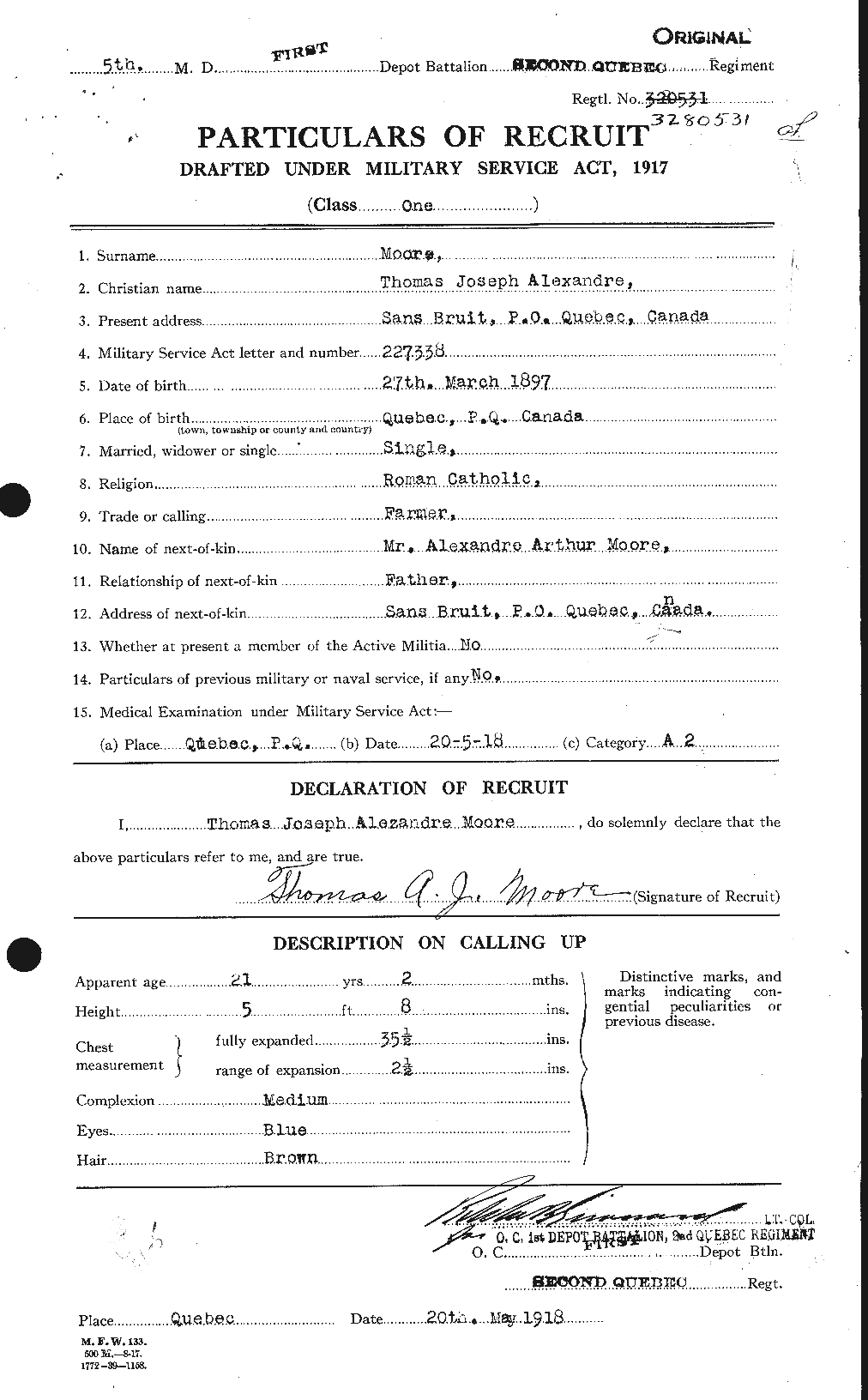 Personnel Records of the First World War - CEF 505663a