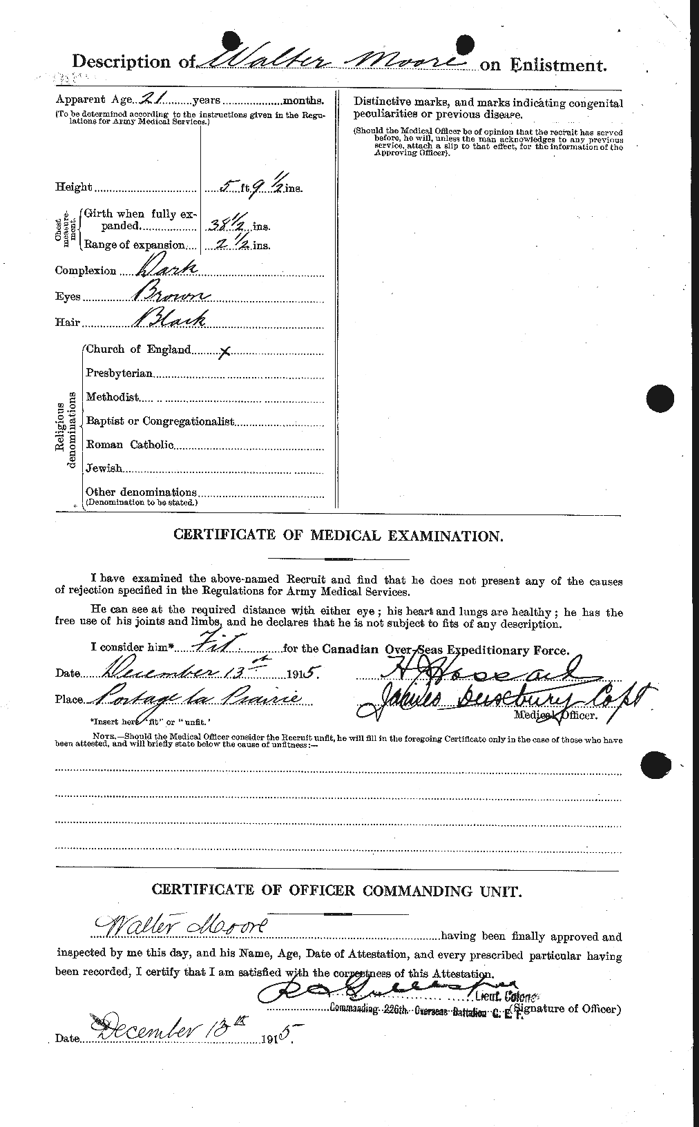 Personnel Records of the First World War - CEF 505691b