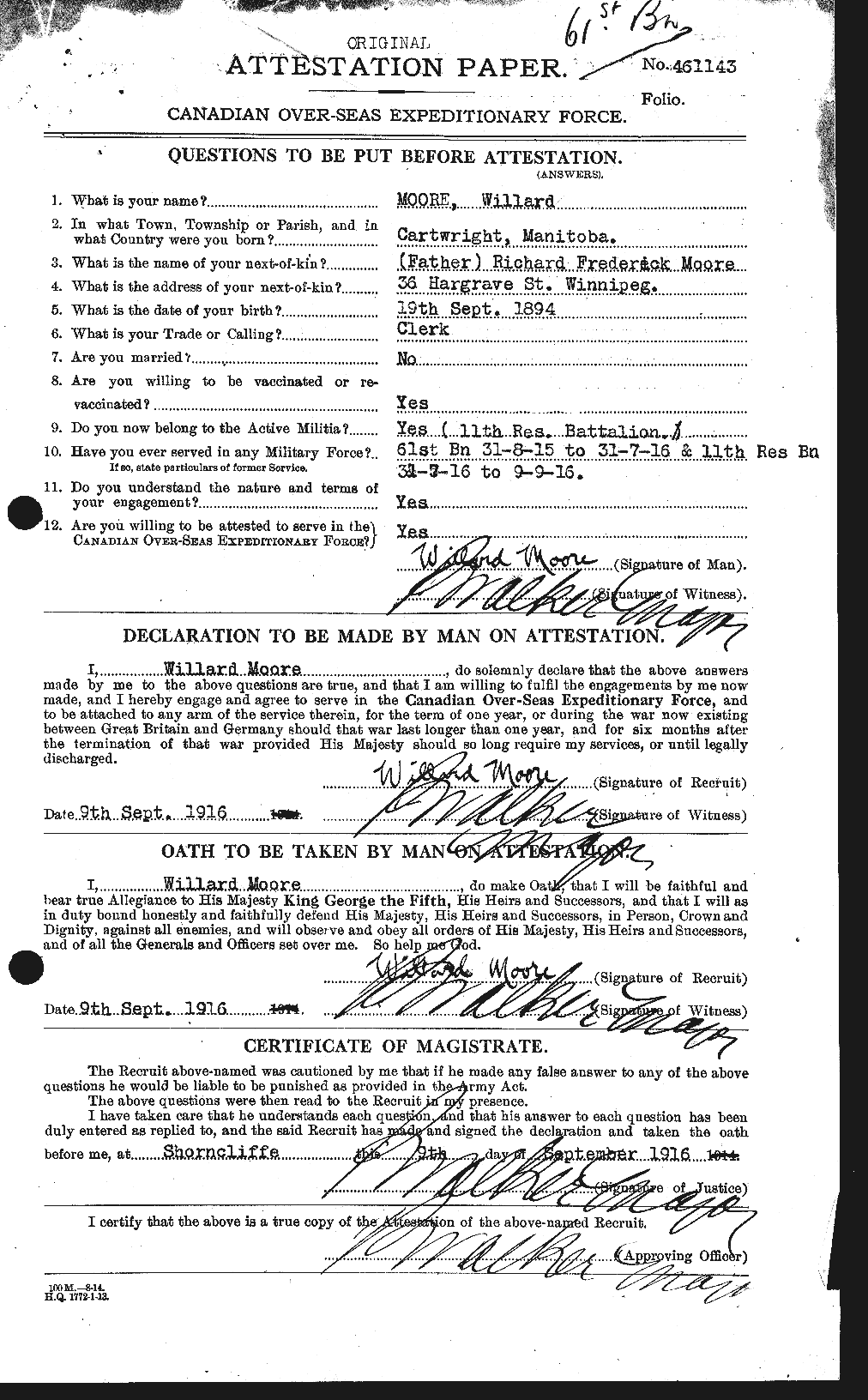 Personnel Records of the First World War - CEF 505732a