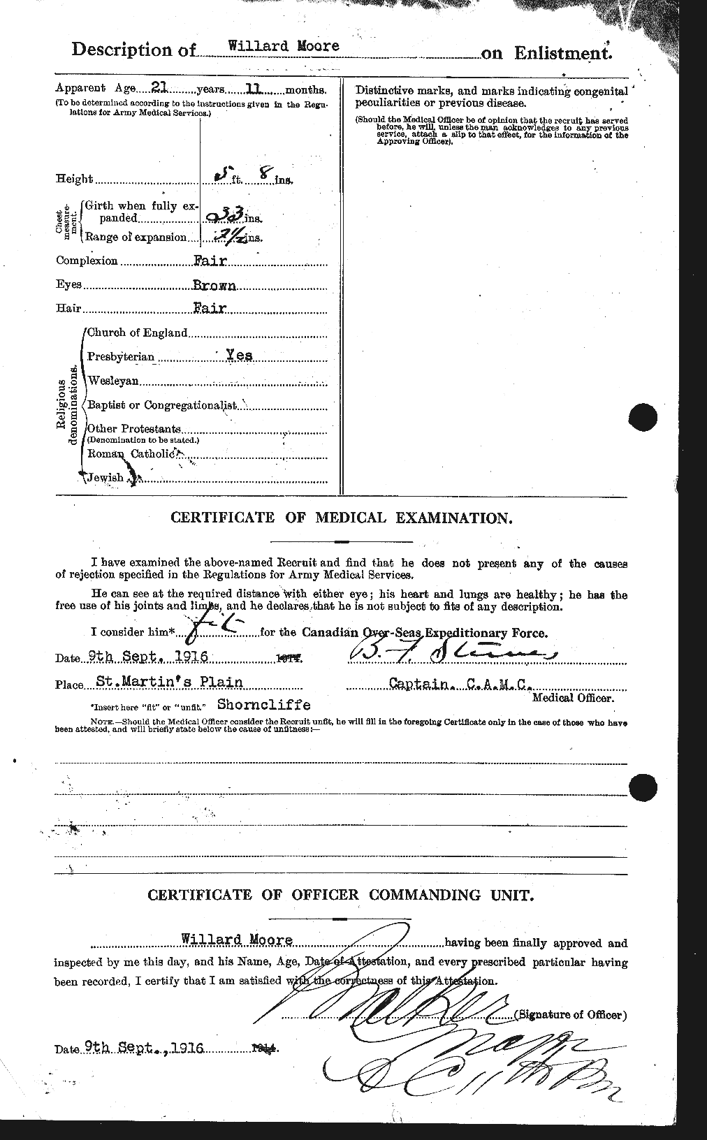 Personnel Records of the First World War - CEF 505732b