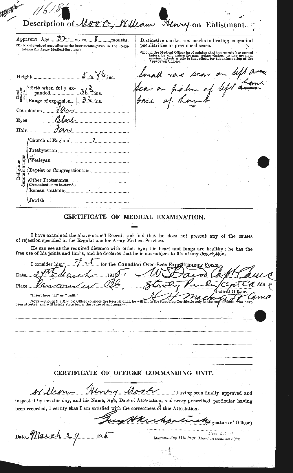 Personnel Records of the First World War - CEF 505826b