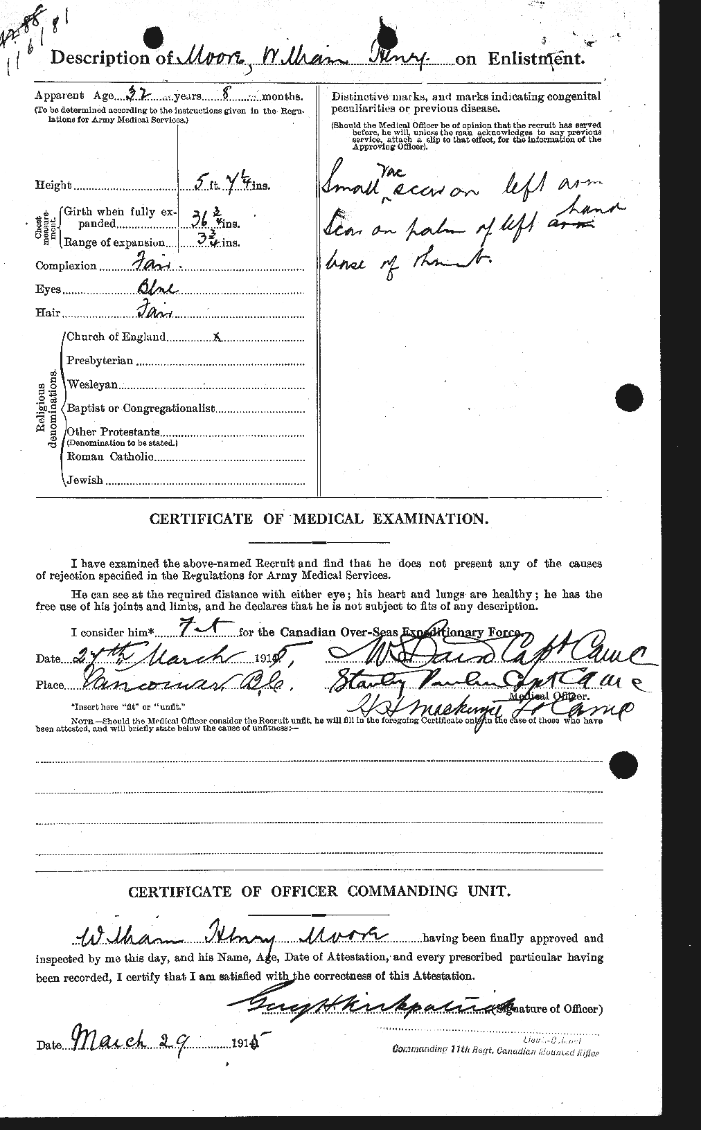 Personnel Records of the First World War - CEF 505827b