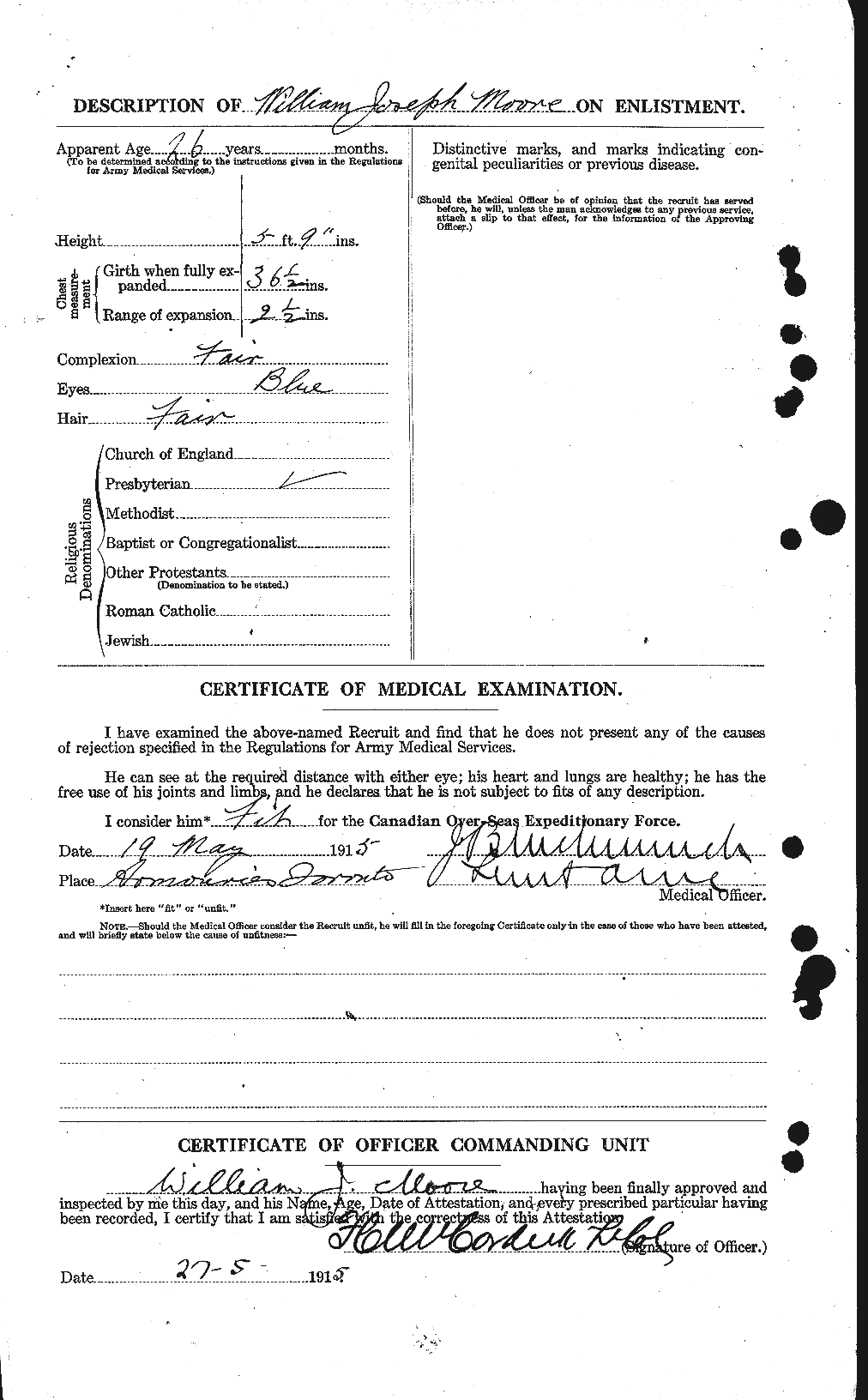 Personnel Records of the First World War - CEF 505851b