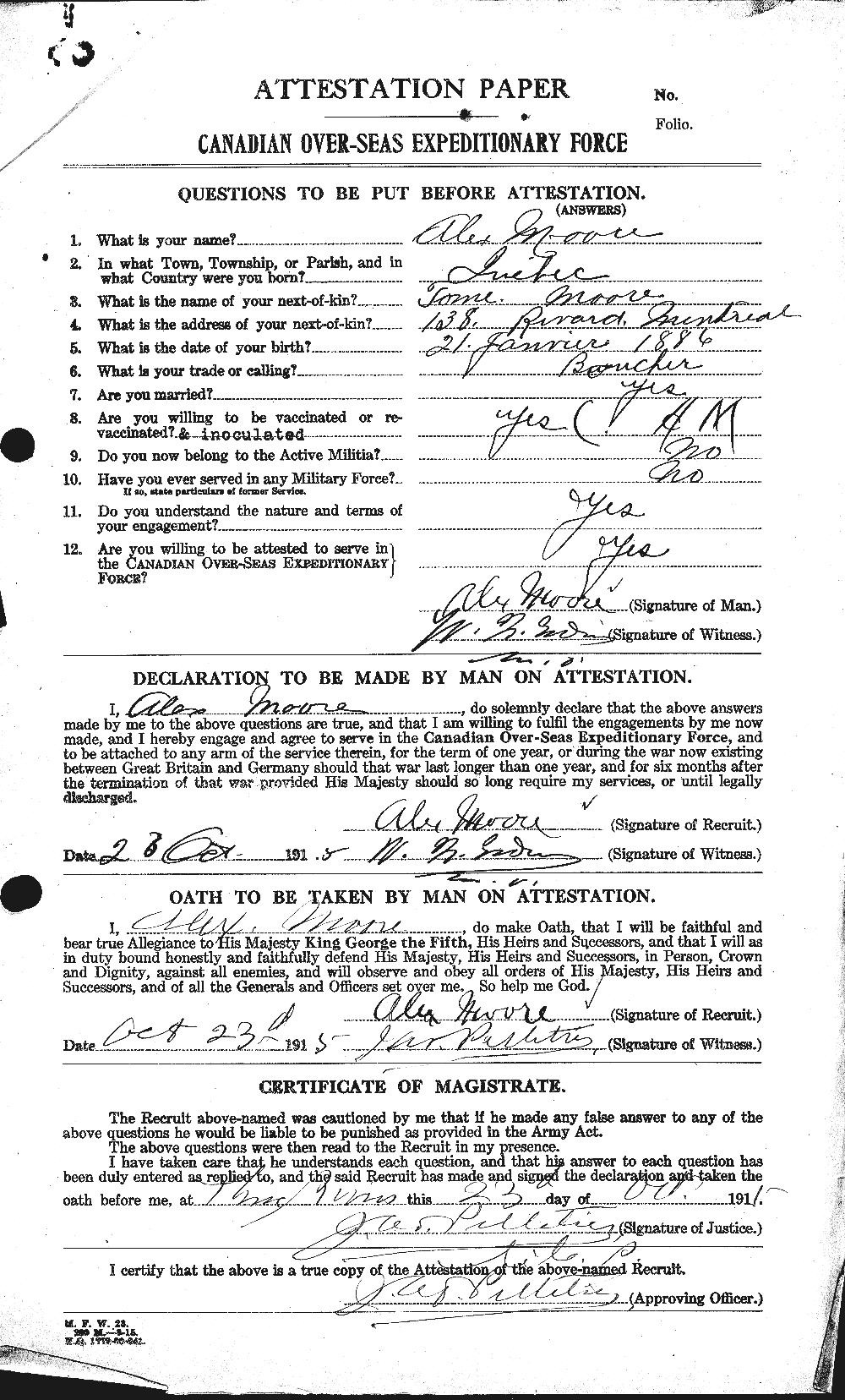 Personnel Records of the First World War - CEF 506357a
