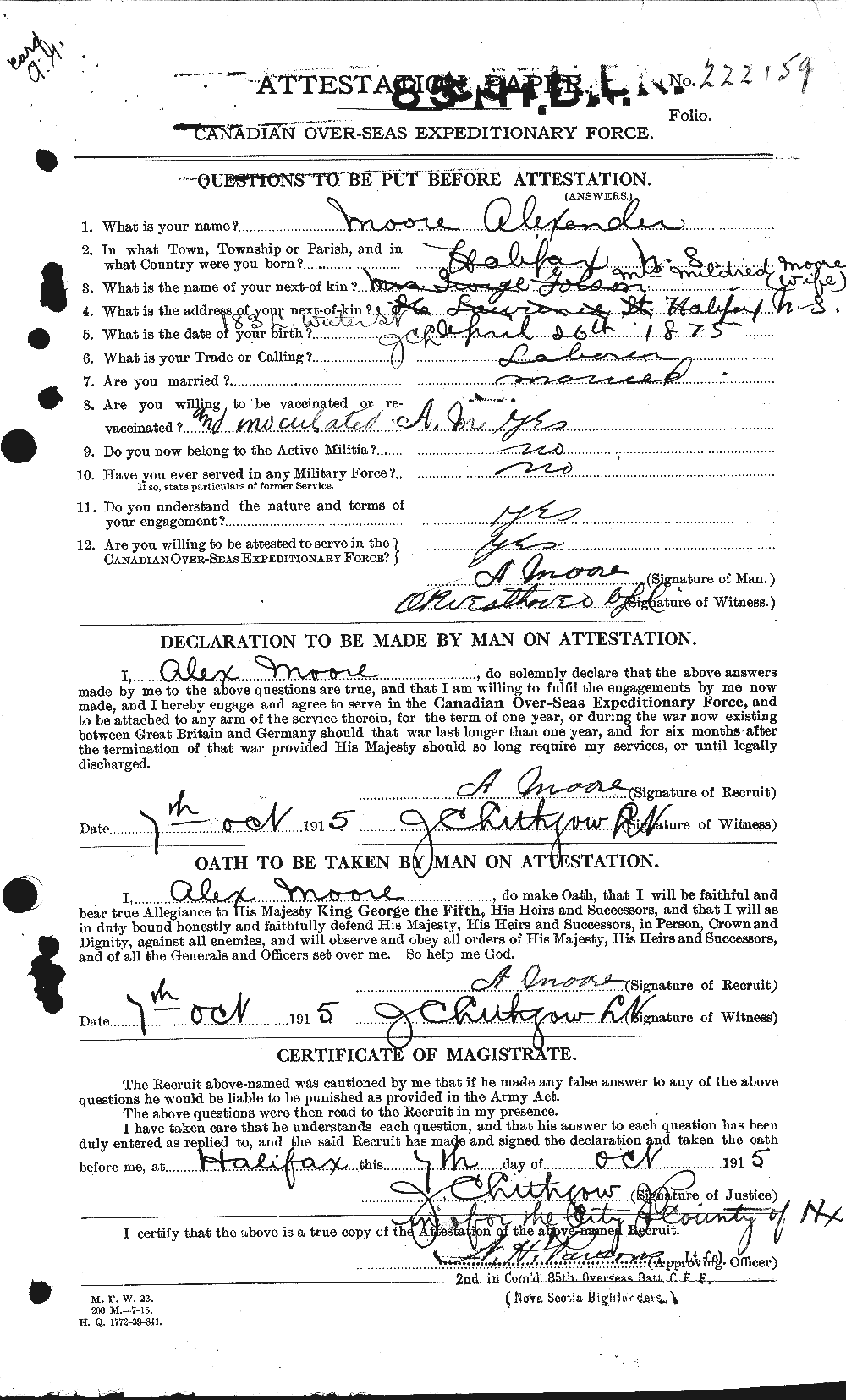 Personnel Records of the First World War - CEF 506359a