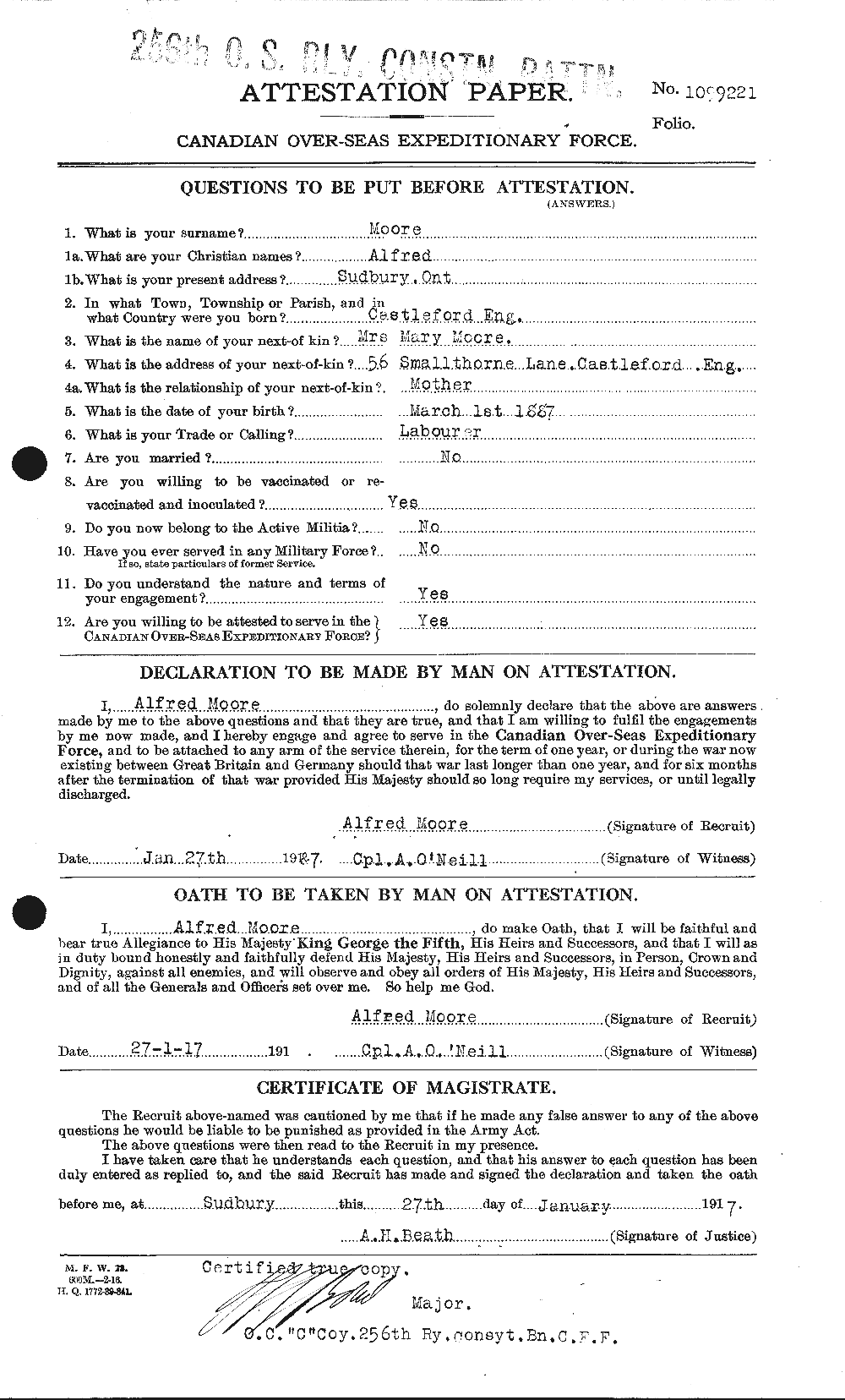 Personnel Records of the First World War - CEF 506375a