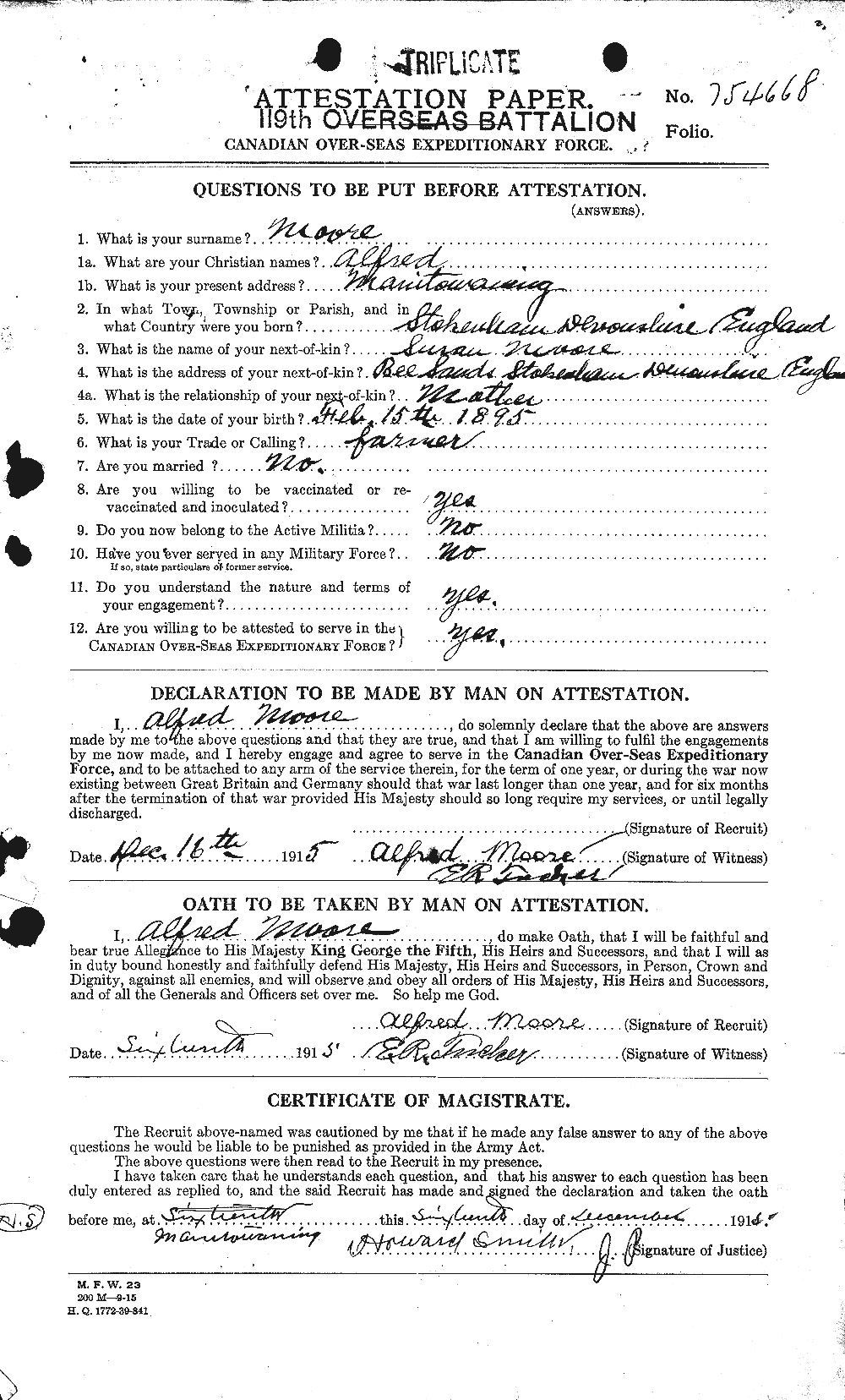 Personnel Records of the First World War - CEF 506386a