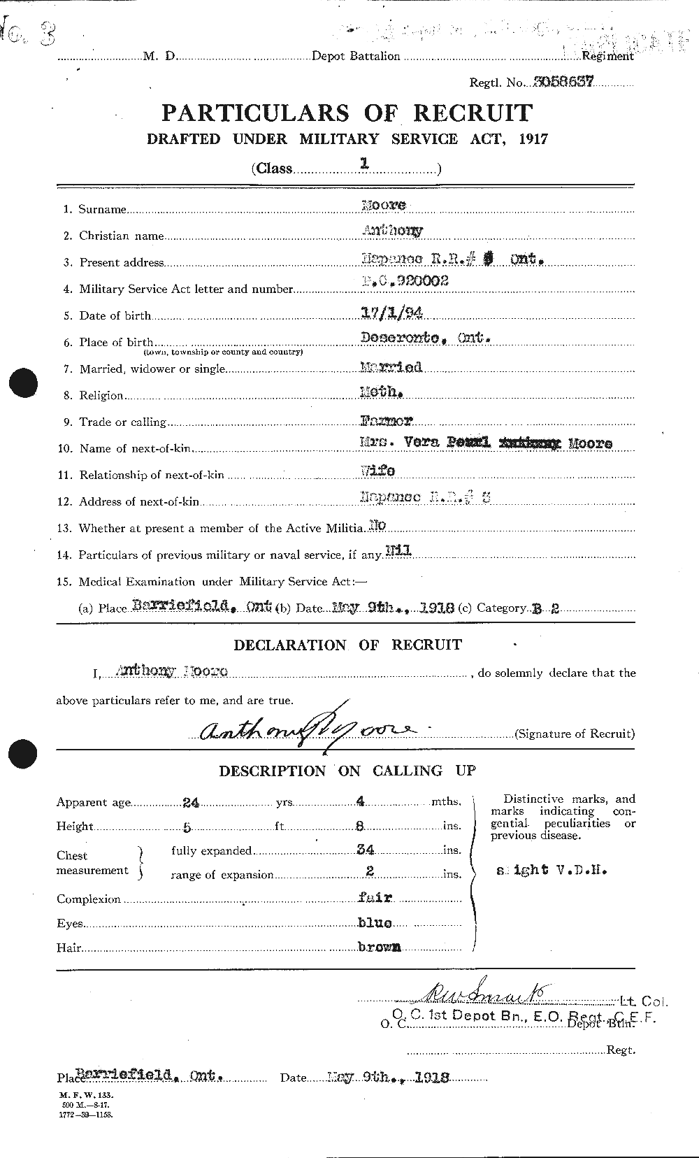 Personnel Records of the First World War - CEF 506412a