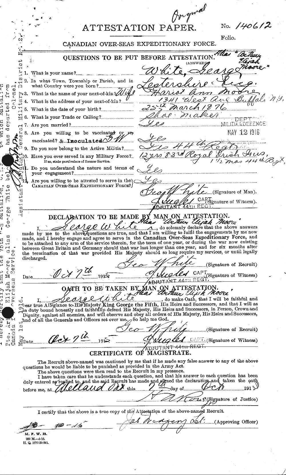 Personnel Records of the First World War - CEF 506440a
