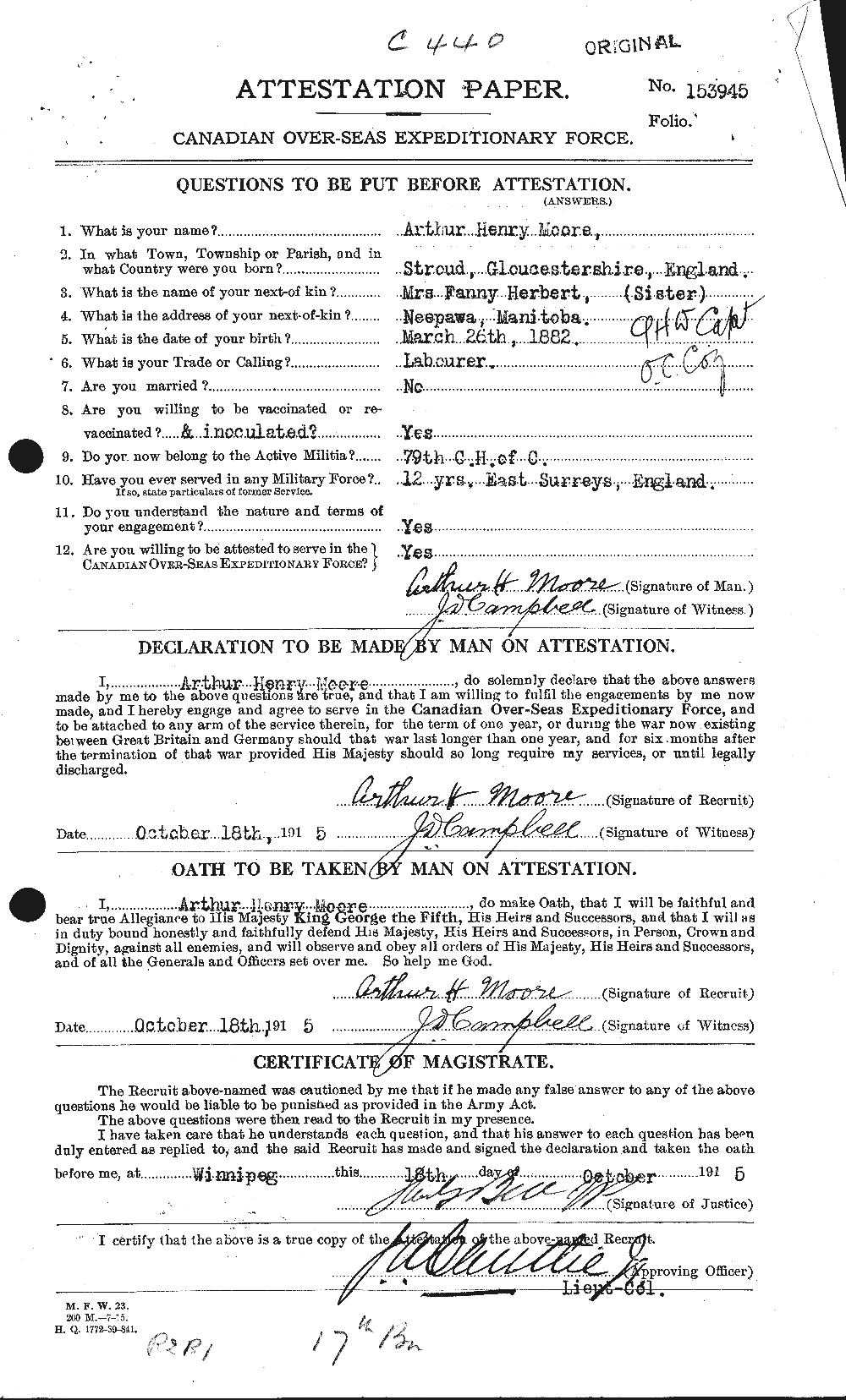 Personnel Records of the First World War - CEF 506447a