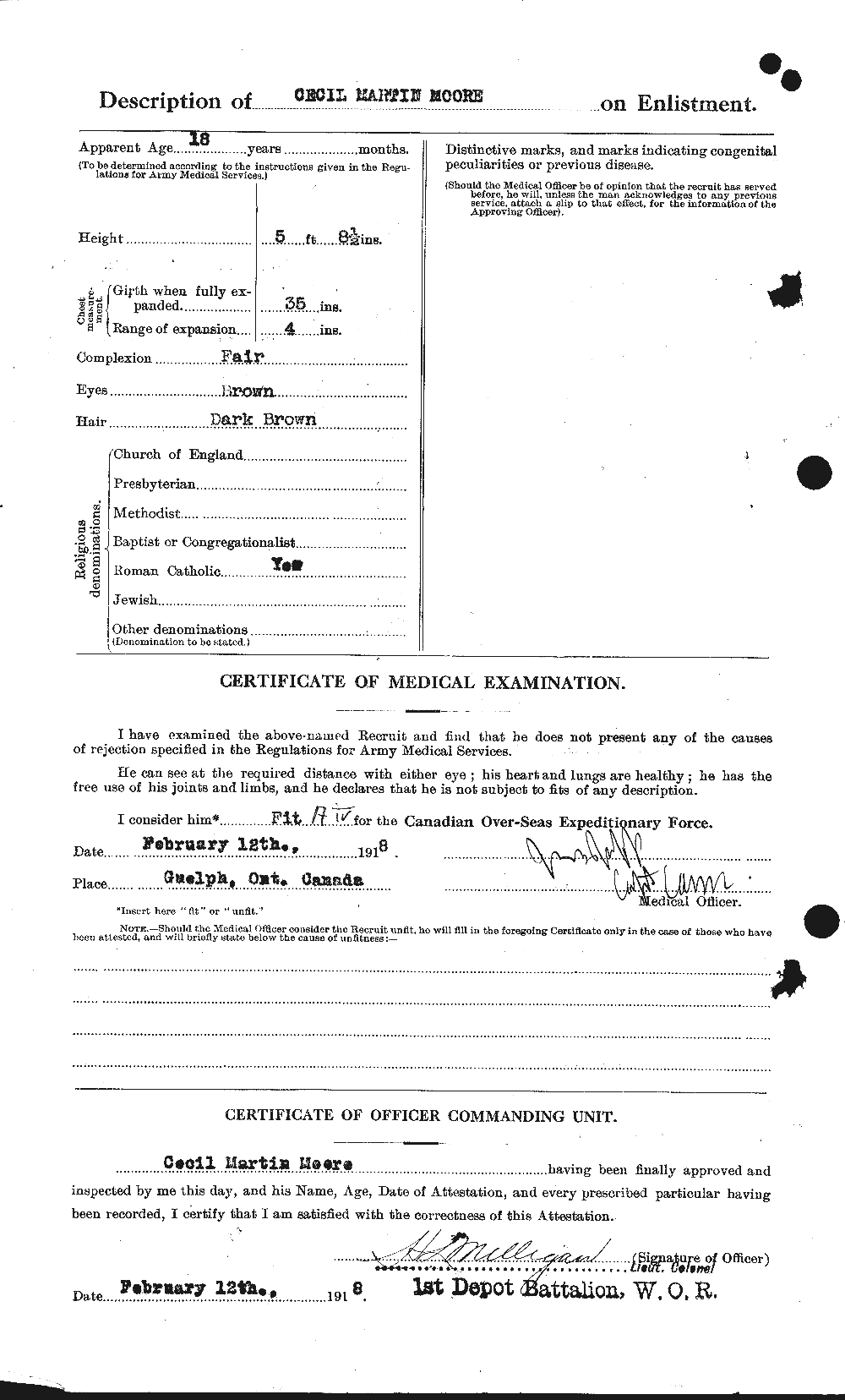 Personnel Records of the First World War - CEF 506475b
