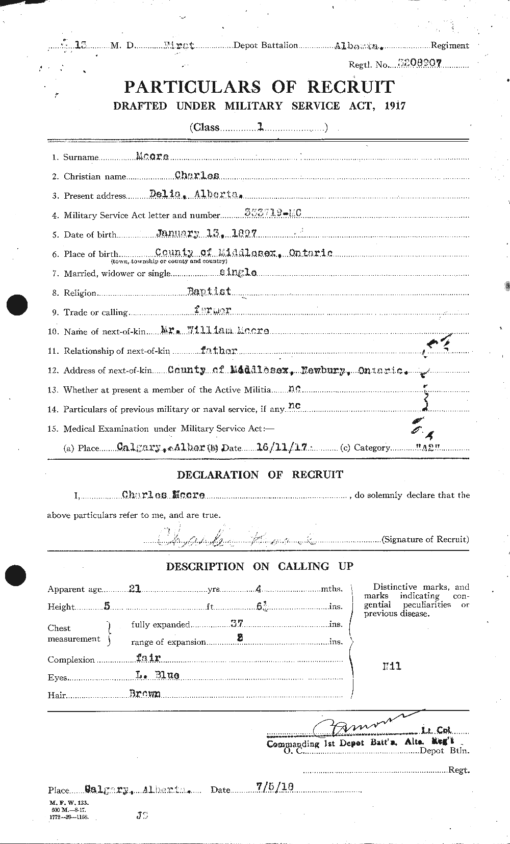 Personnel Records of the First World War - CEF 506493a