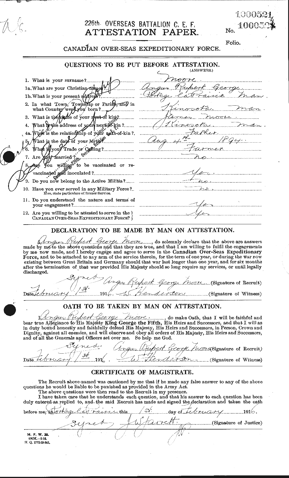 Personnel Records of the First World War - CEF 506632a