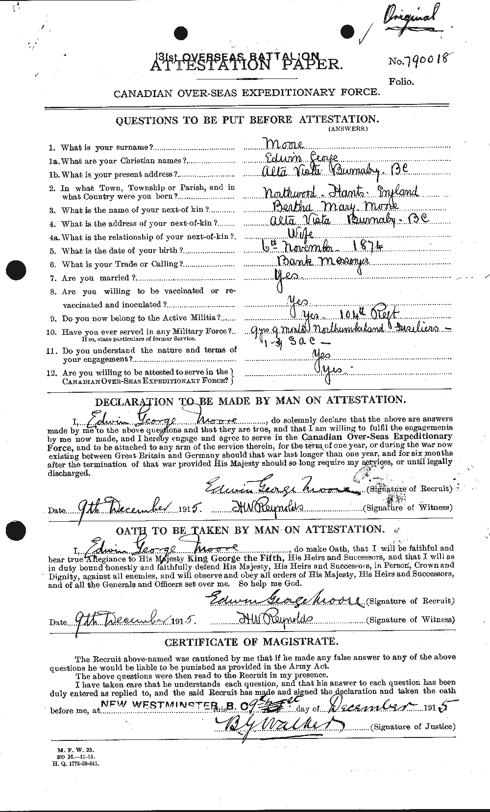 Personnel Records of the First World War - CEF 506642a