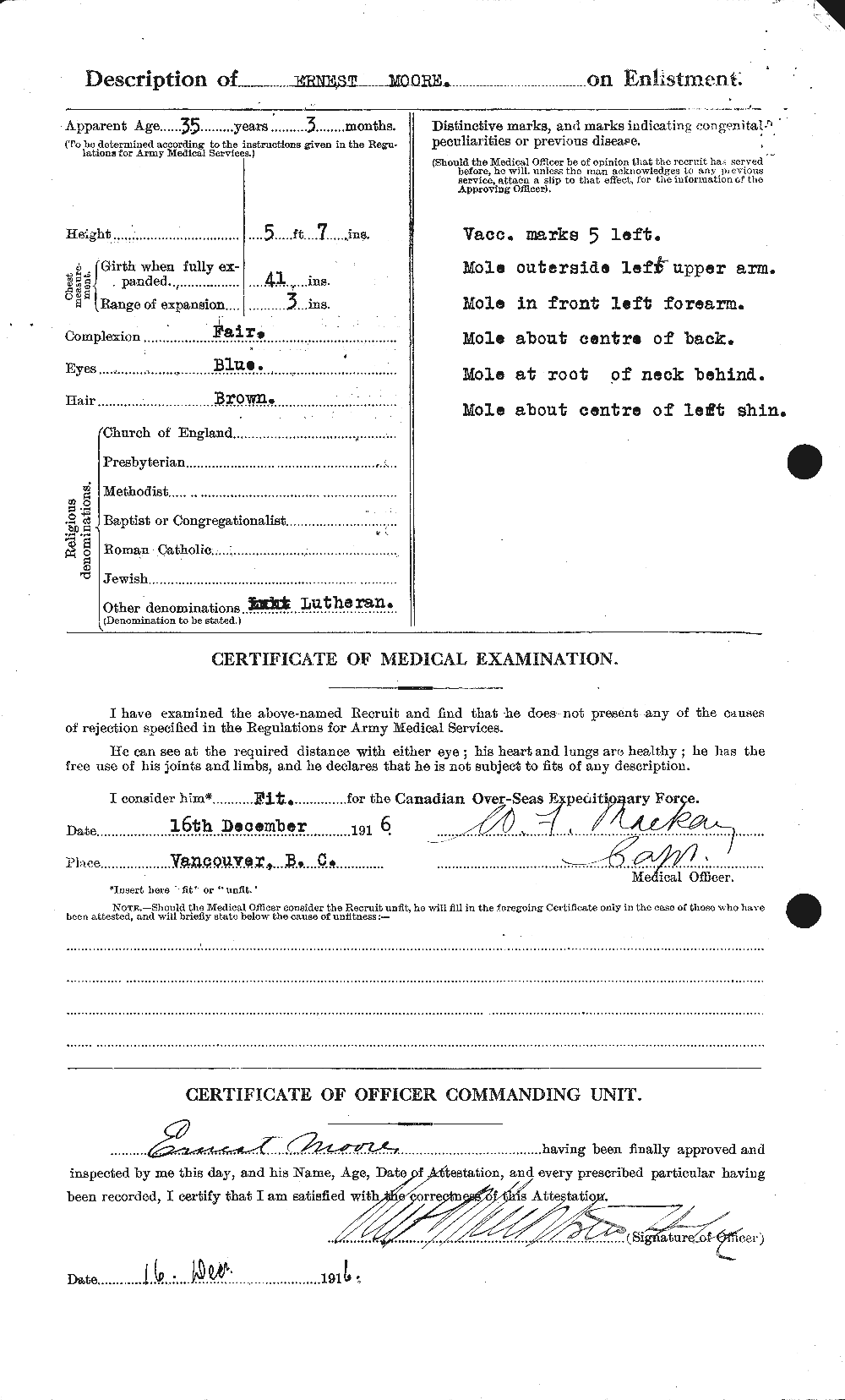 Personnel Records of the First World War - CEF 506664b