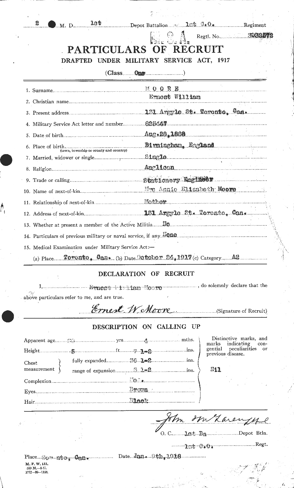 Personnel Records of the First World War - CEF 506673a