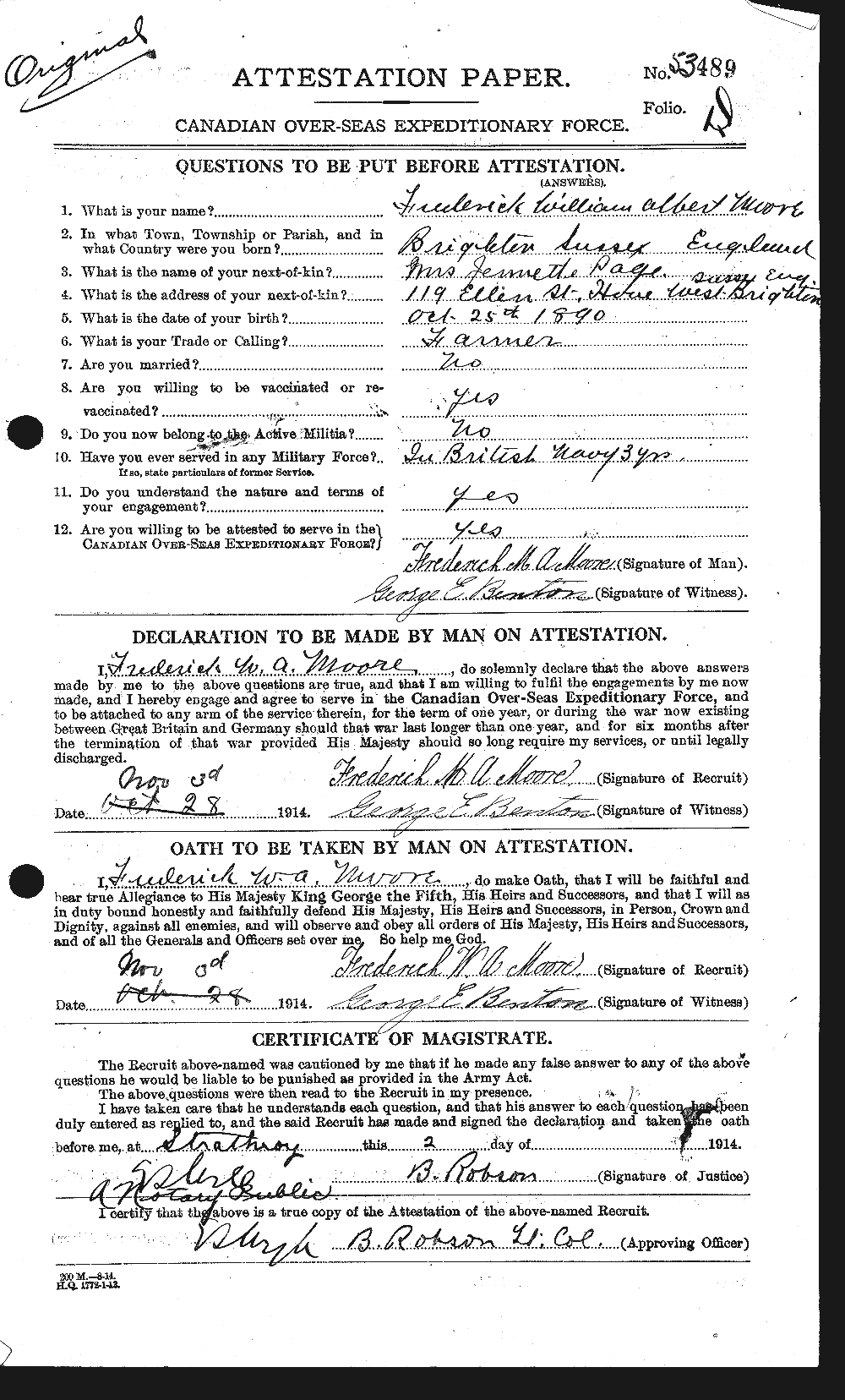 Personnel Records of the First World War - CEF 506759a