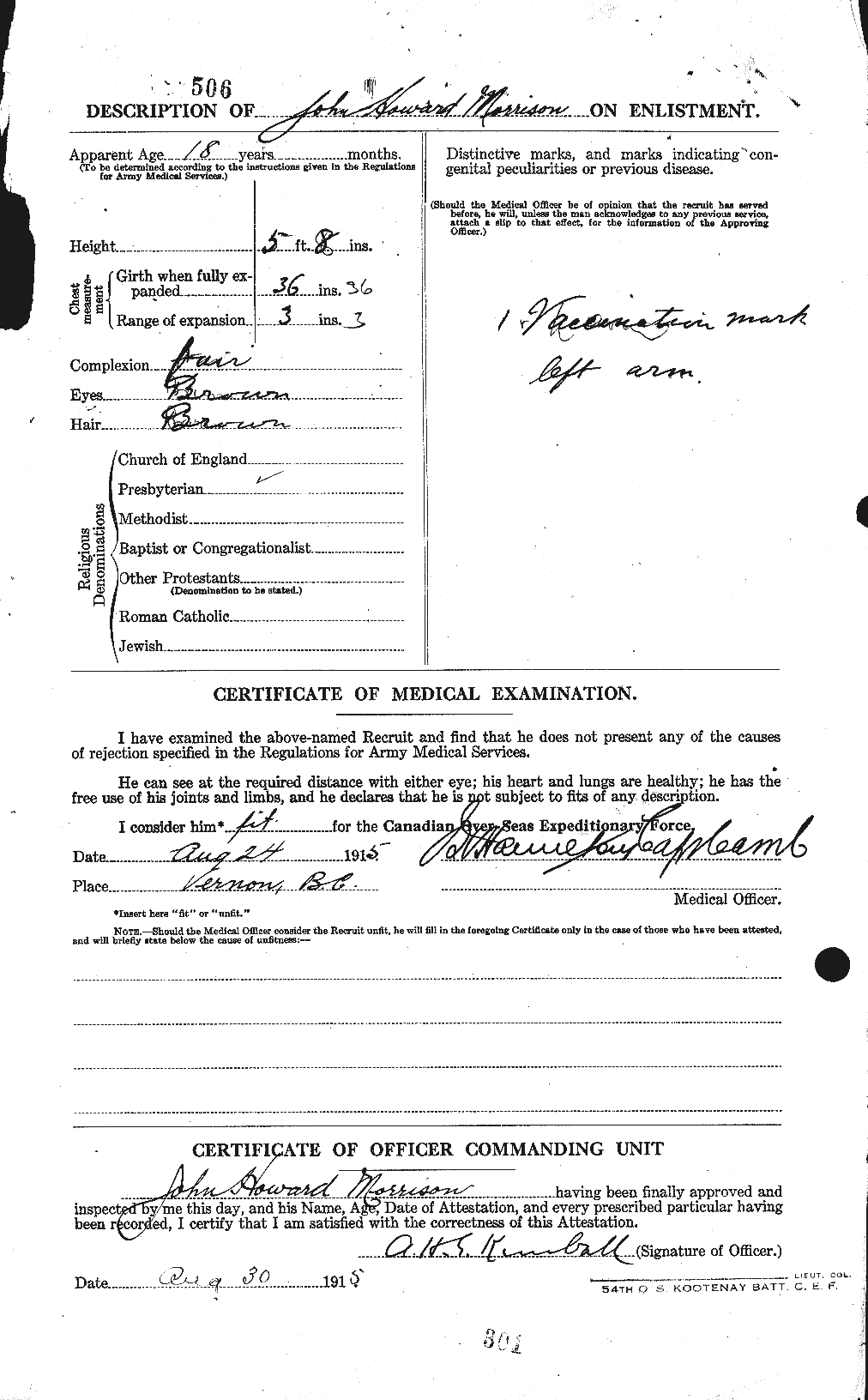 Personnel Records of the First World War - CEF 507039b