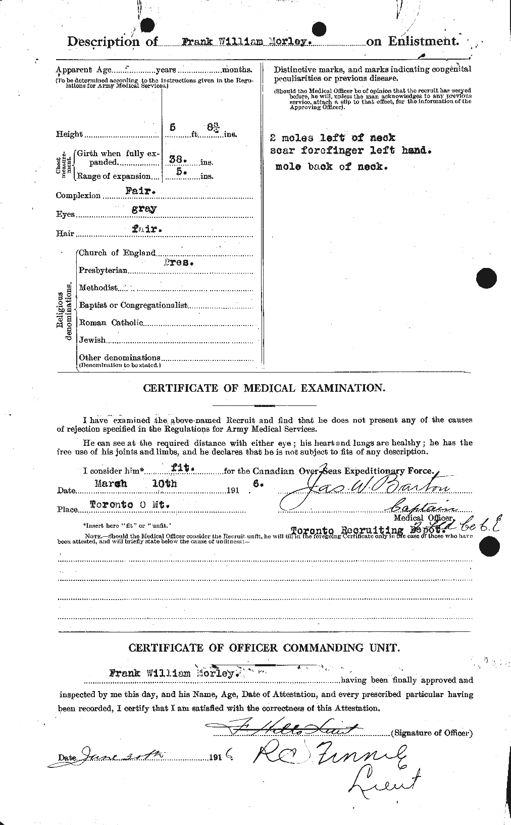 Dossiers du Personnel de la Première Guerre mondiale - CEC 508051b