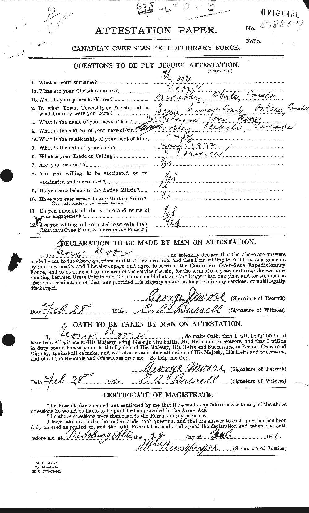 Personnel Records of the First World War - CEF 509403a