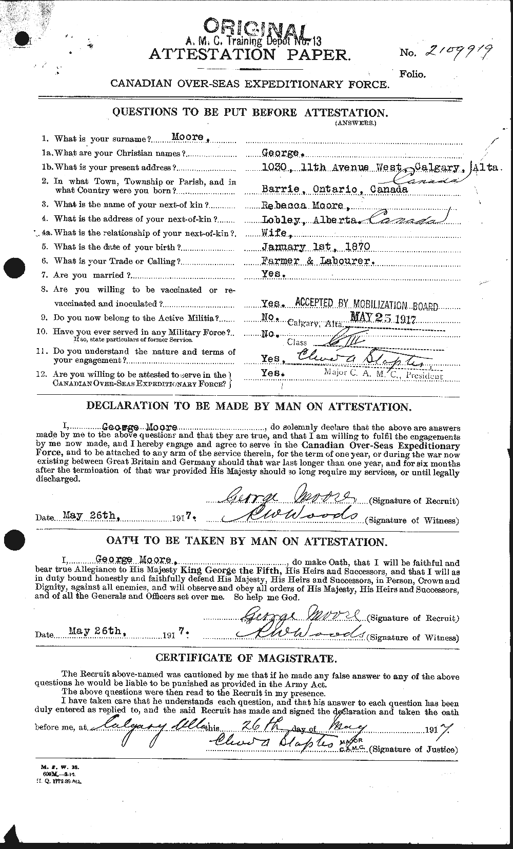 Personnel Records of the First World War - CEF 509404a