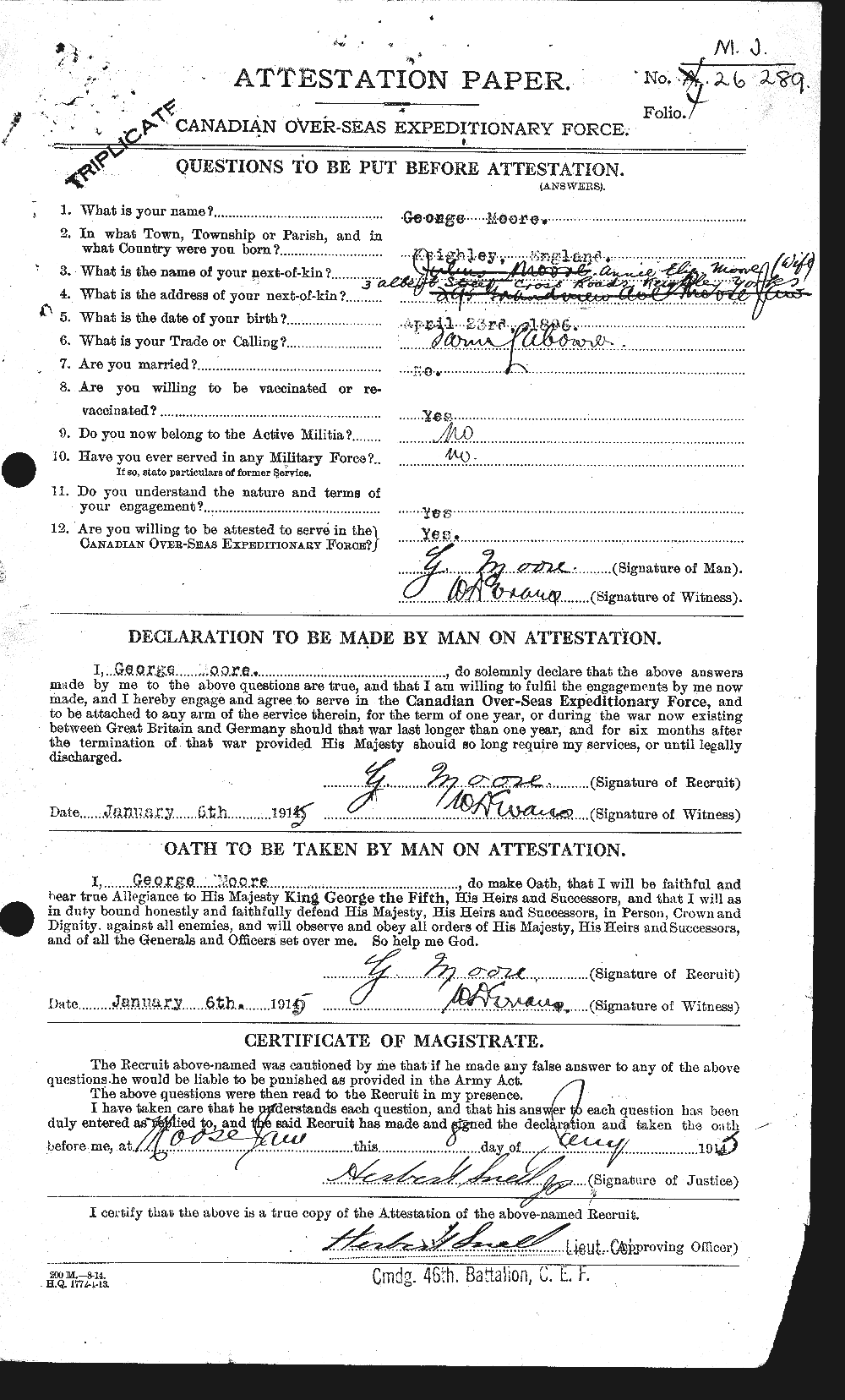 Personnel Records of the First World War - CEF 509412a
