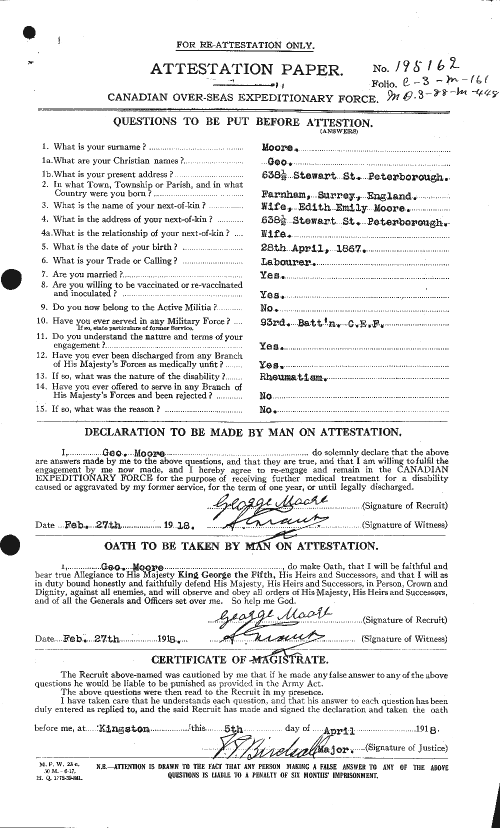 Personnel Records of the First World War - CEF 509414a
