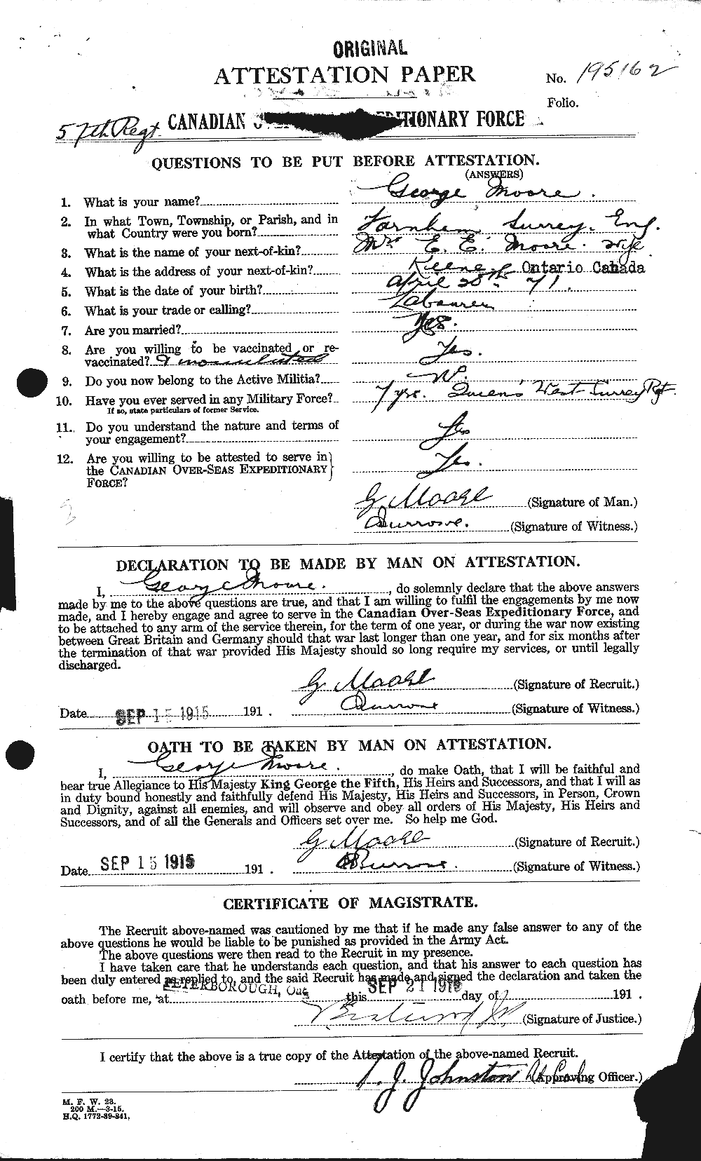 Personnel Records of the First World War - CEF 509415a