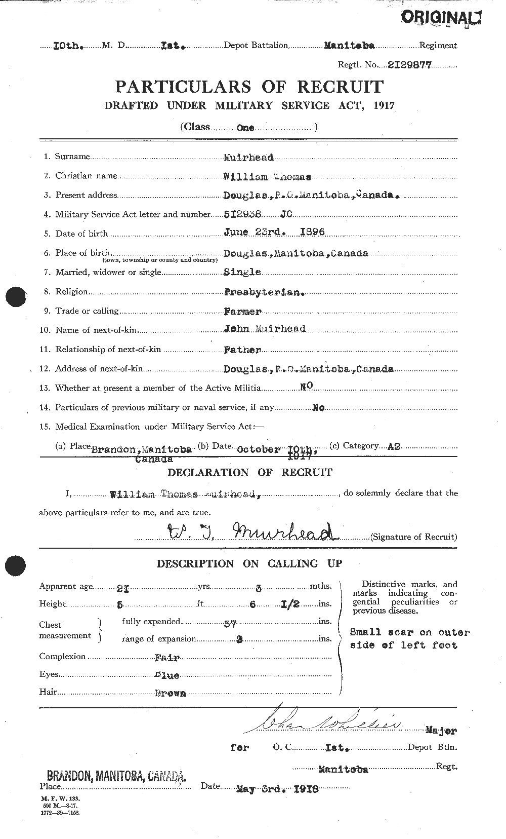 Personnel Records of the First World War - CEF 511333a