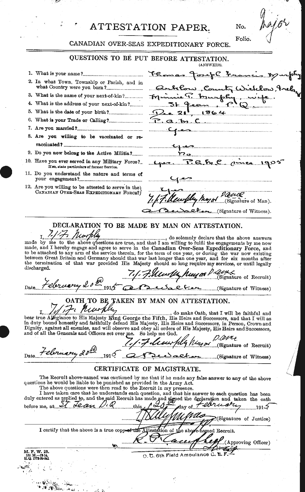 Personnel Records of the First World War - CEF 512259a