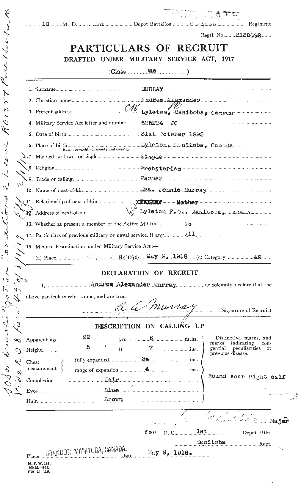Personnel Records of the First World War - CEF 512463a