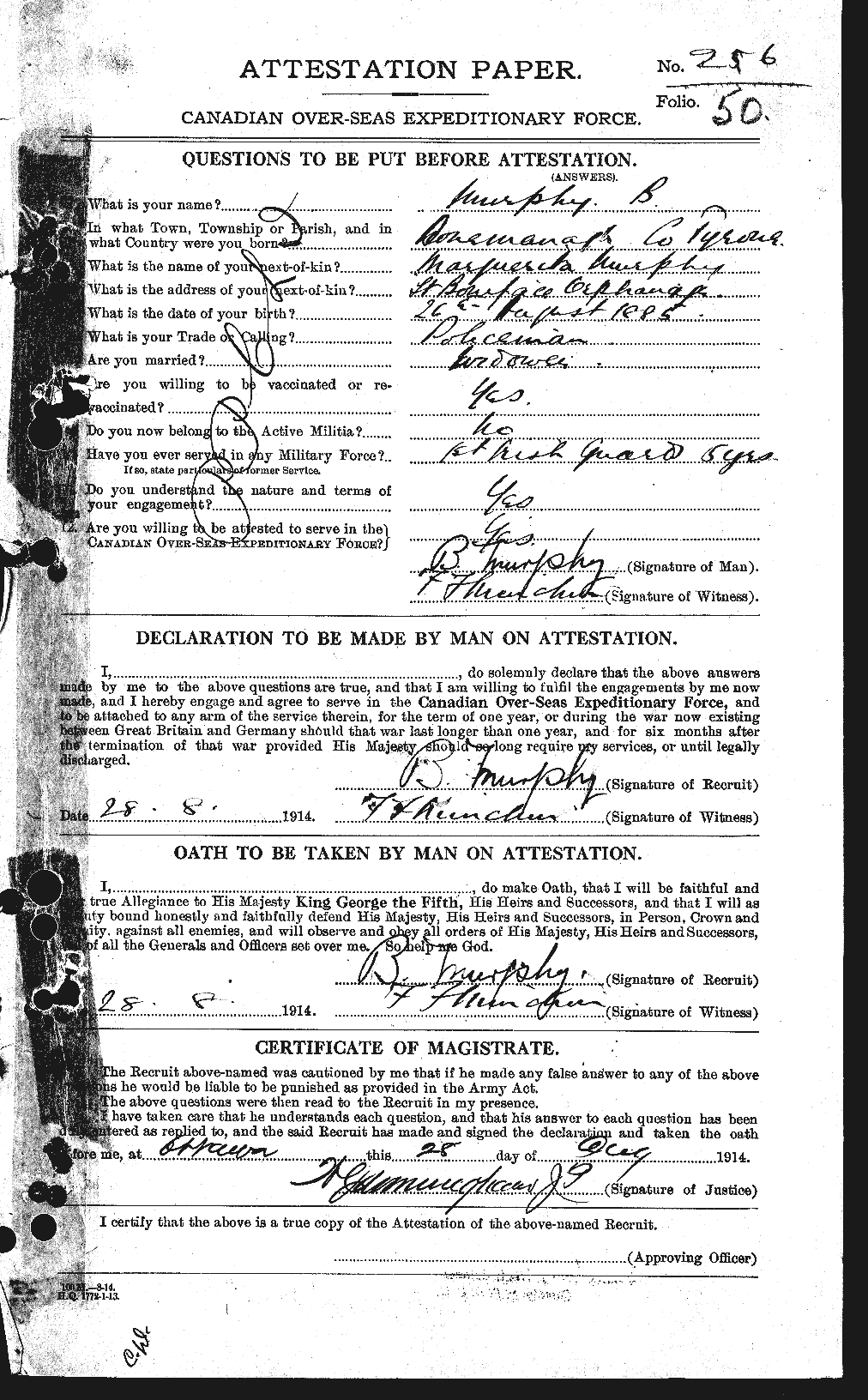 Personnel Records of the First World War - CEF 512686a