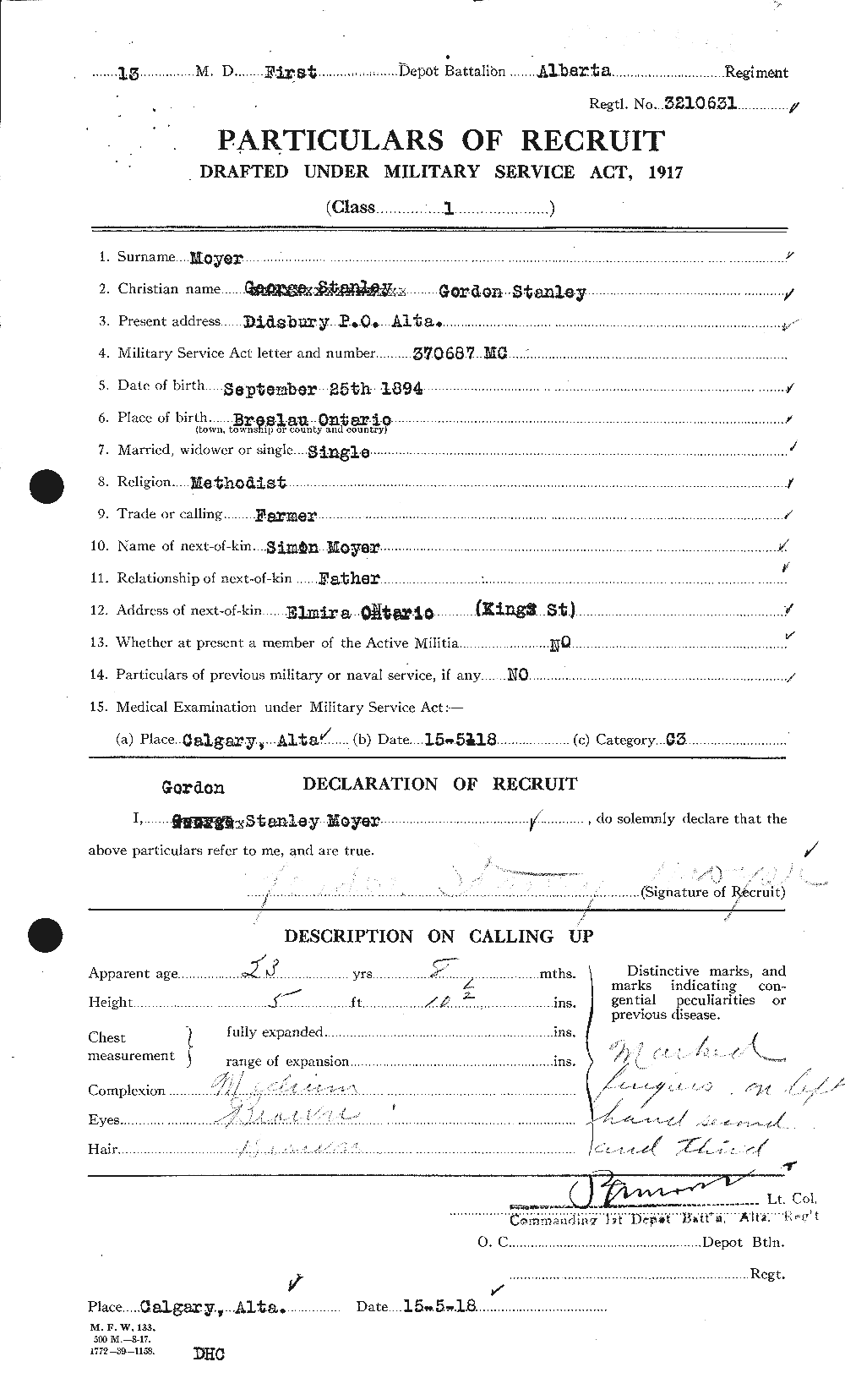 Personnel Records of the First World War - CEF 512840a