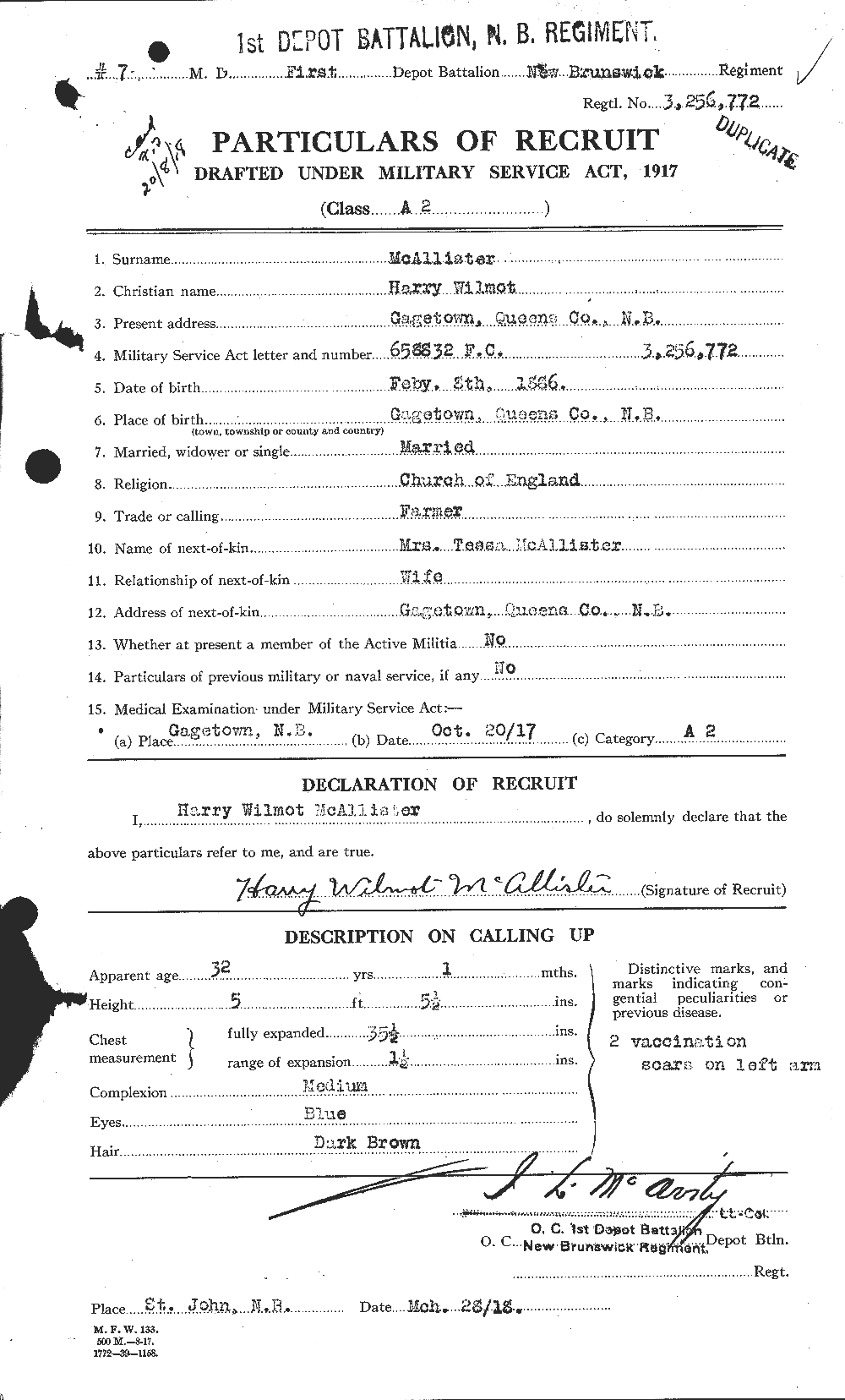 Personnel Records of the First World War - CEF 513202a