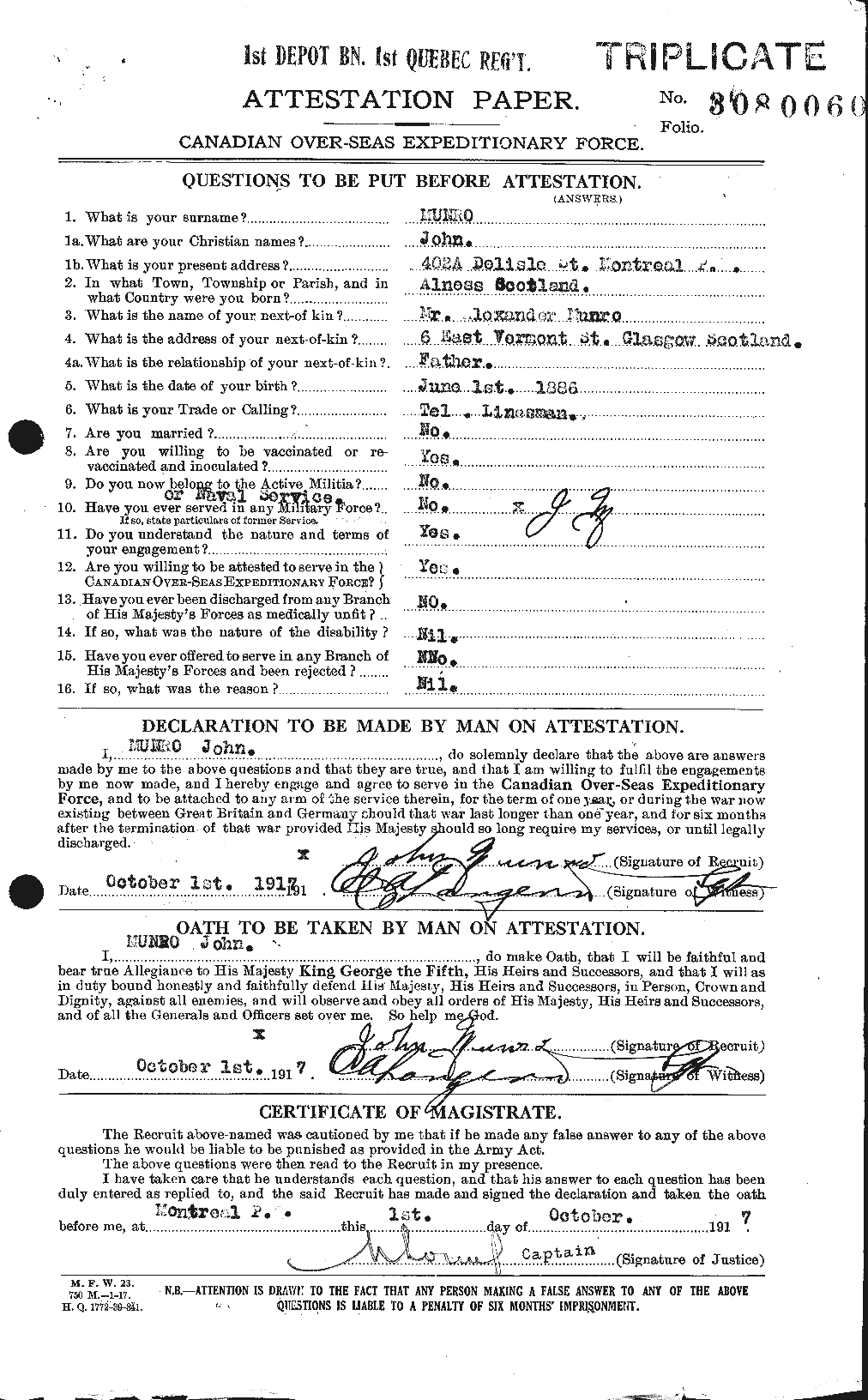 Personnel Records of the First World War - CEF 513936a