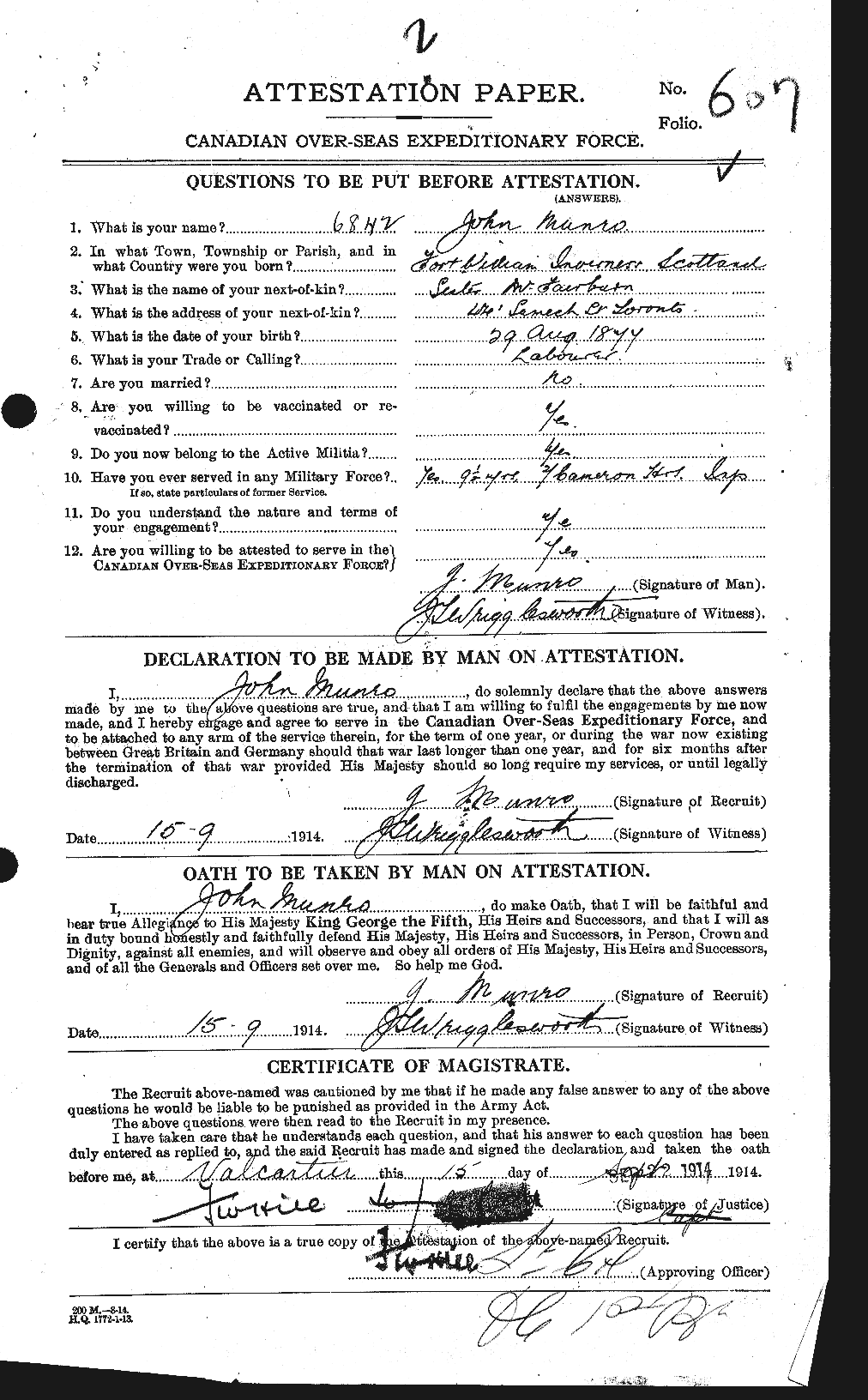 Personnel Records of the First World War - CEF 513942a