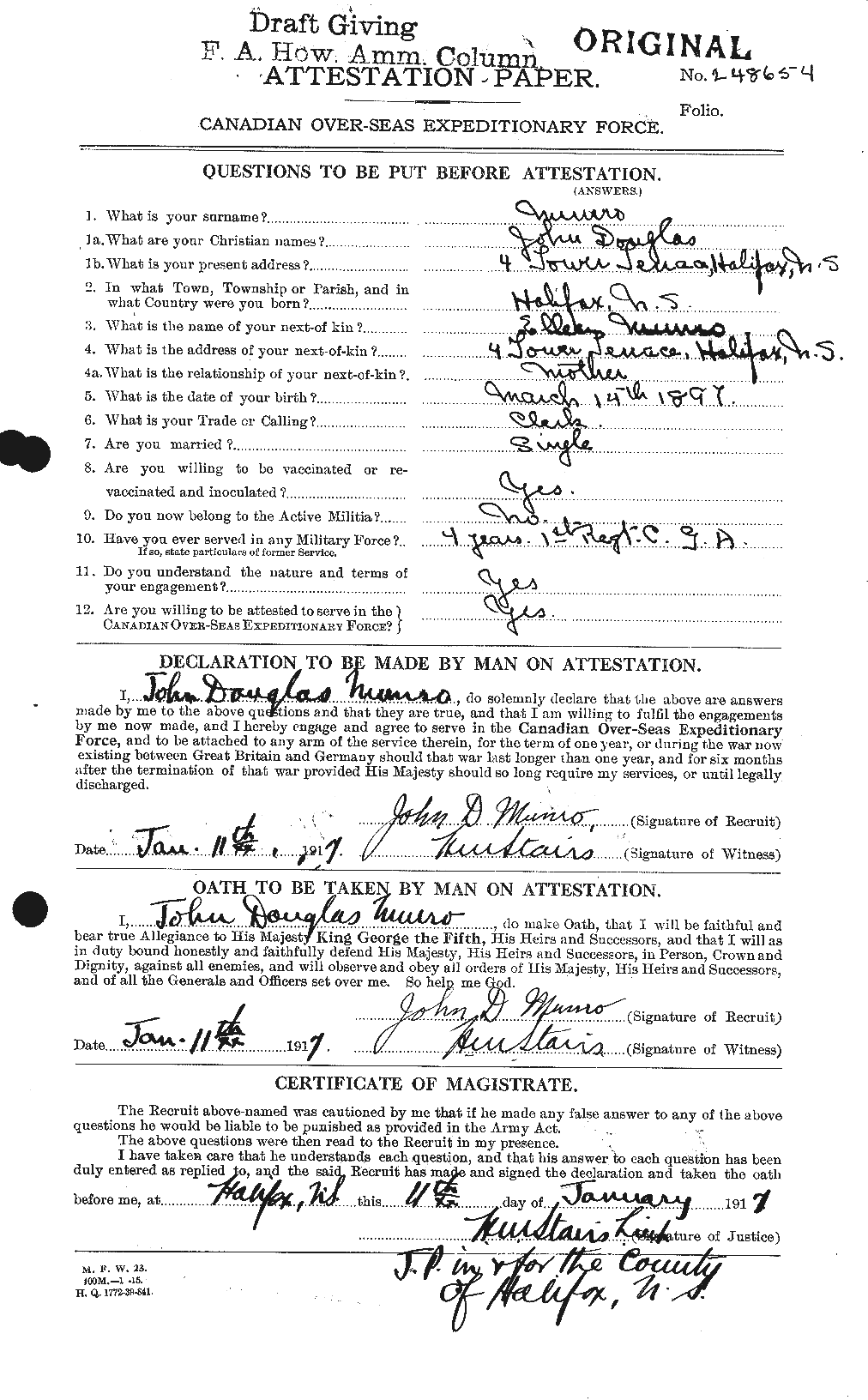 Personnel Records of the First World War - CEF 513956a