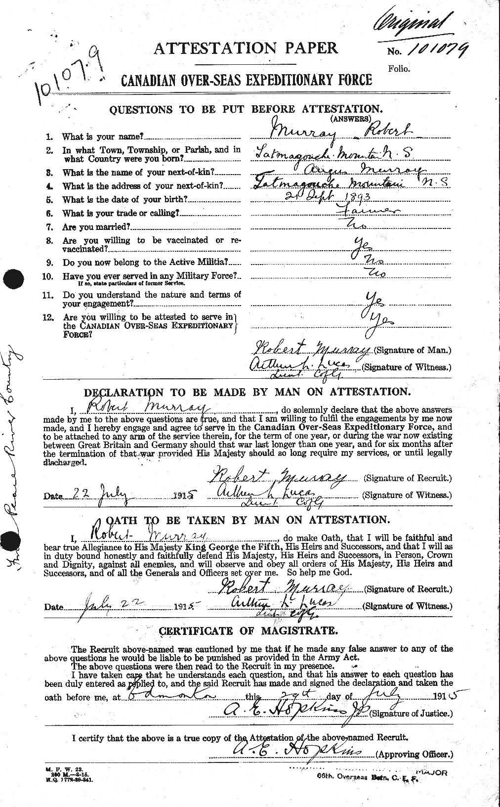Personnel Records of the First World War - CEF 514049a