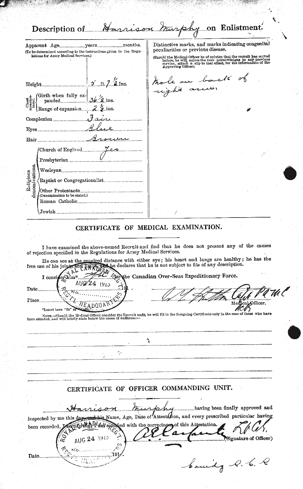 Personnel Records of the First World War - CEF 514529b