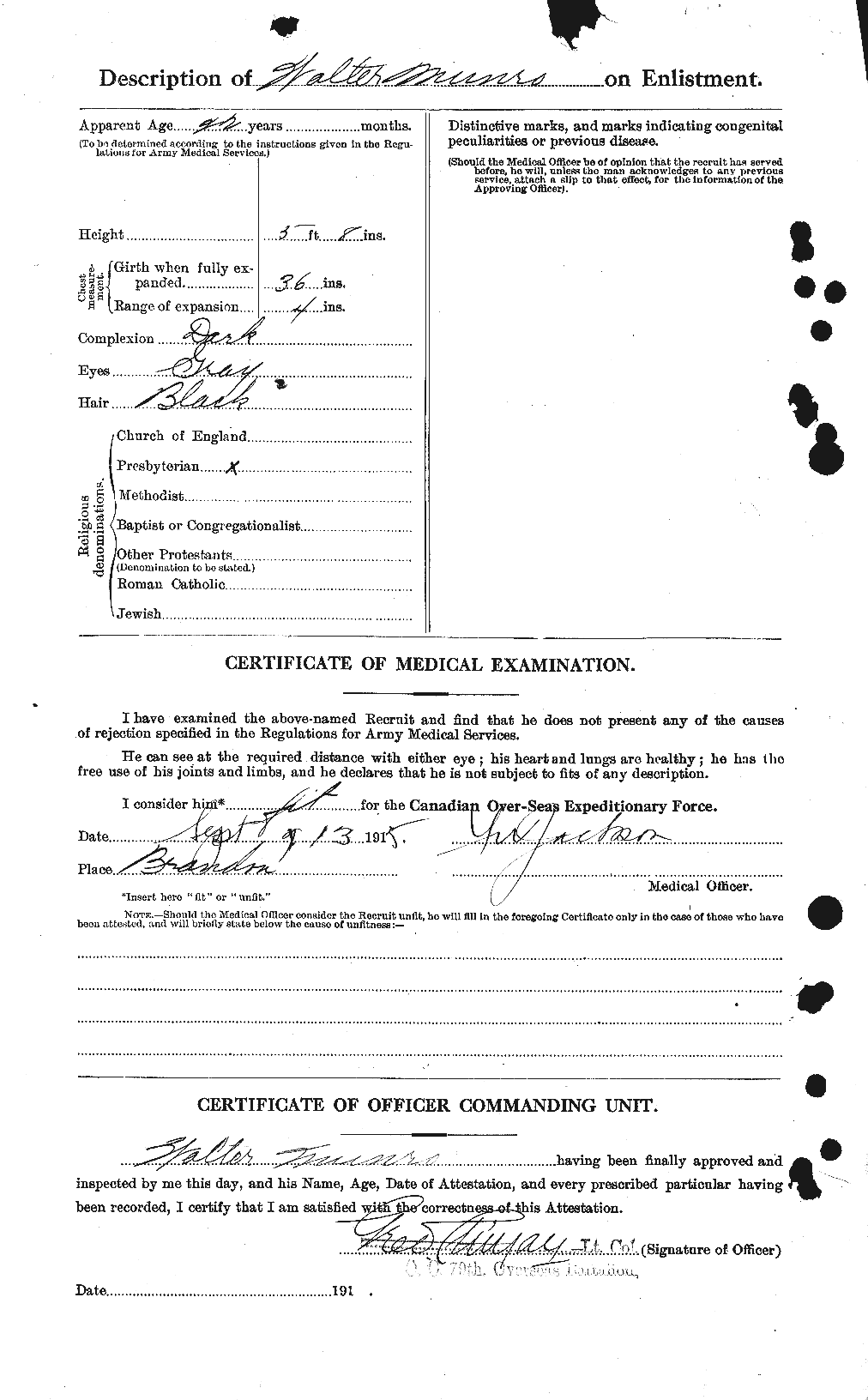 Personnel Records of the First World War - CEF 515290b