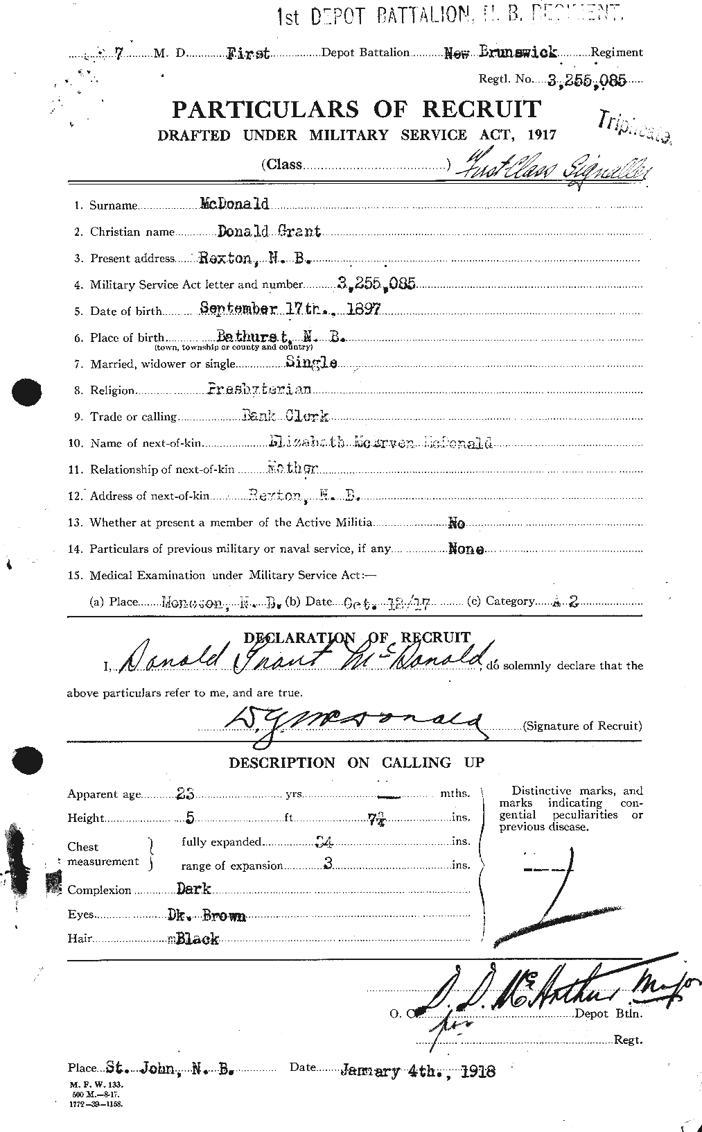 Personnel Records of the First World War - CEF 515421a