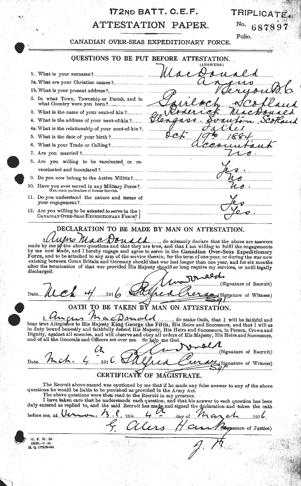 Personnel Records of the First World War - CEF 517034a