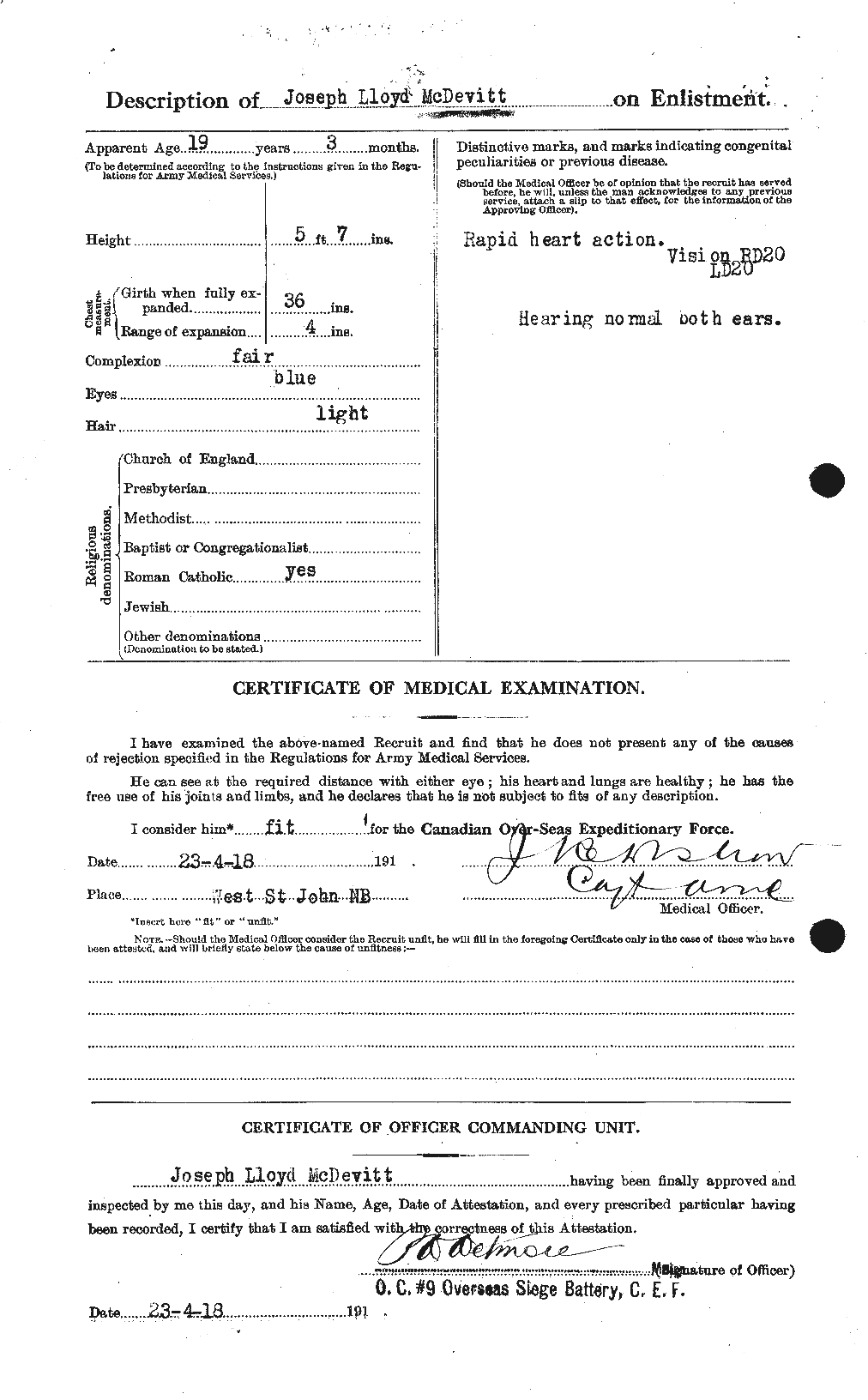 Personnel Records of the First World War - CEF 517121b