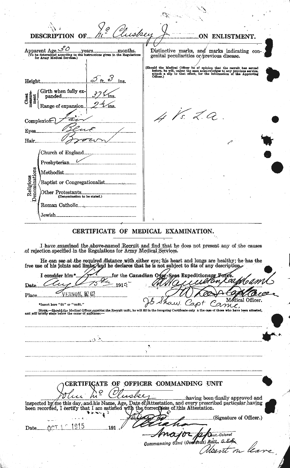 Personnel Records of the First World War - CEF 518069b