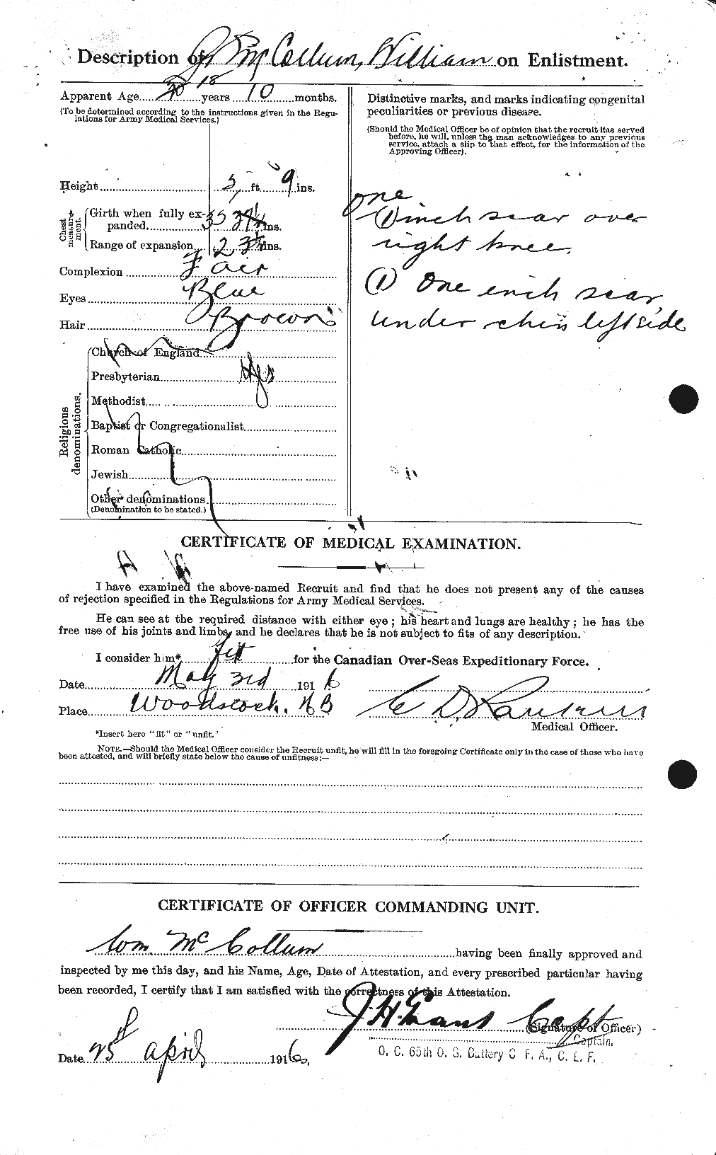 Personnel Records of the First World War - CEF 518107b