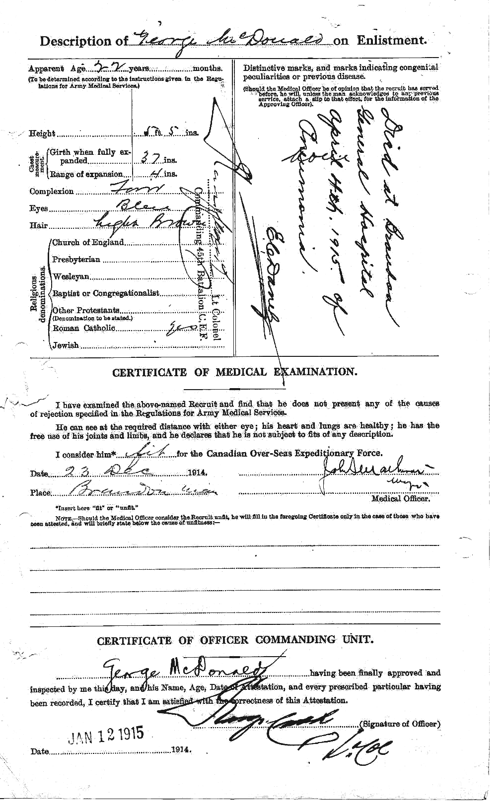 Personnel Records of the First World War - CEF 518784b