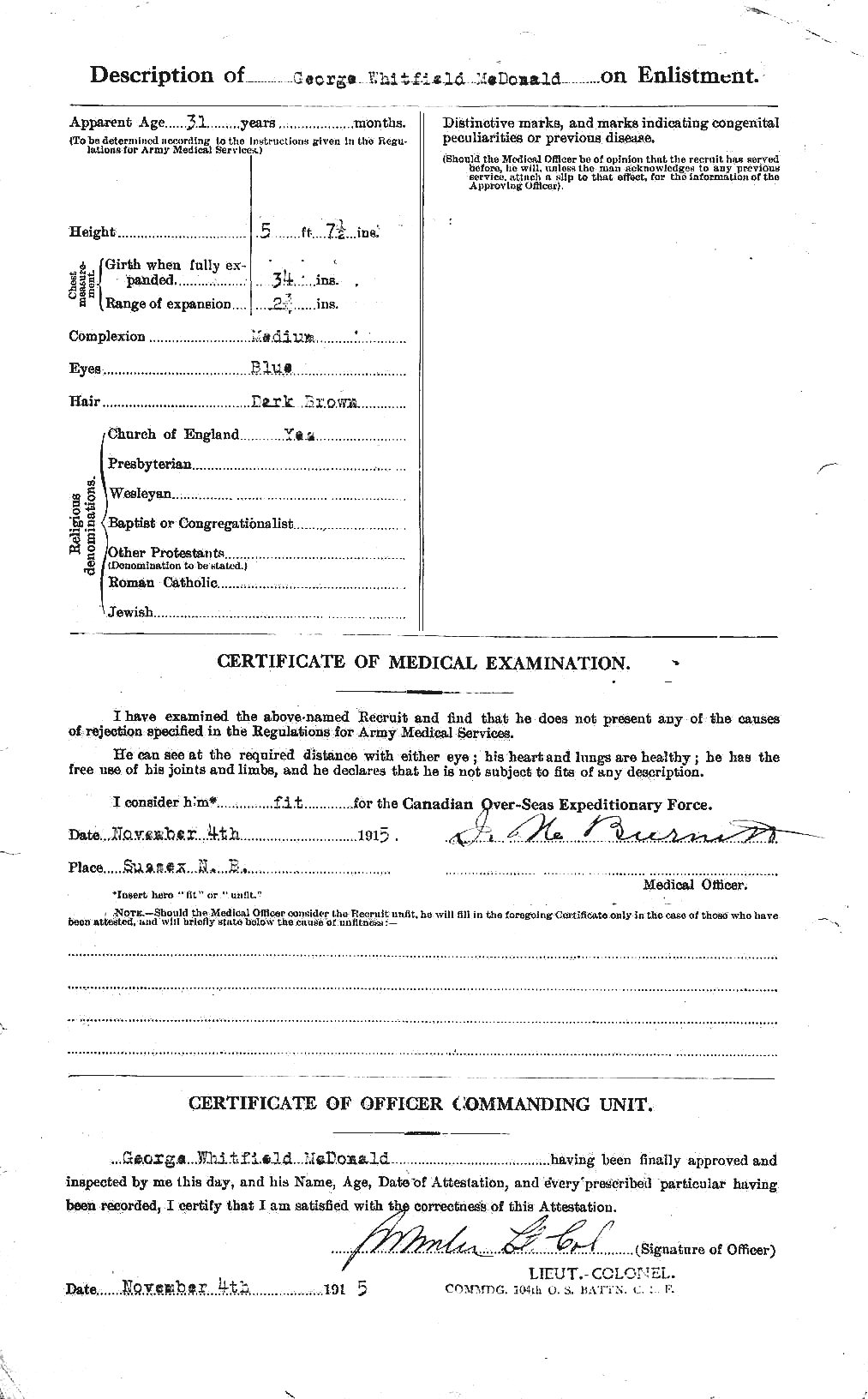 Personnel Records of the First World War - CEF 518866b